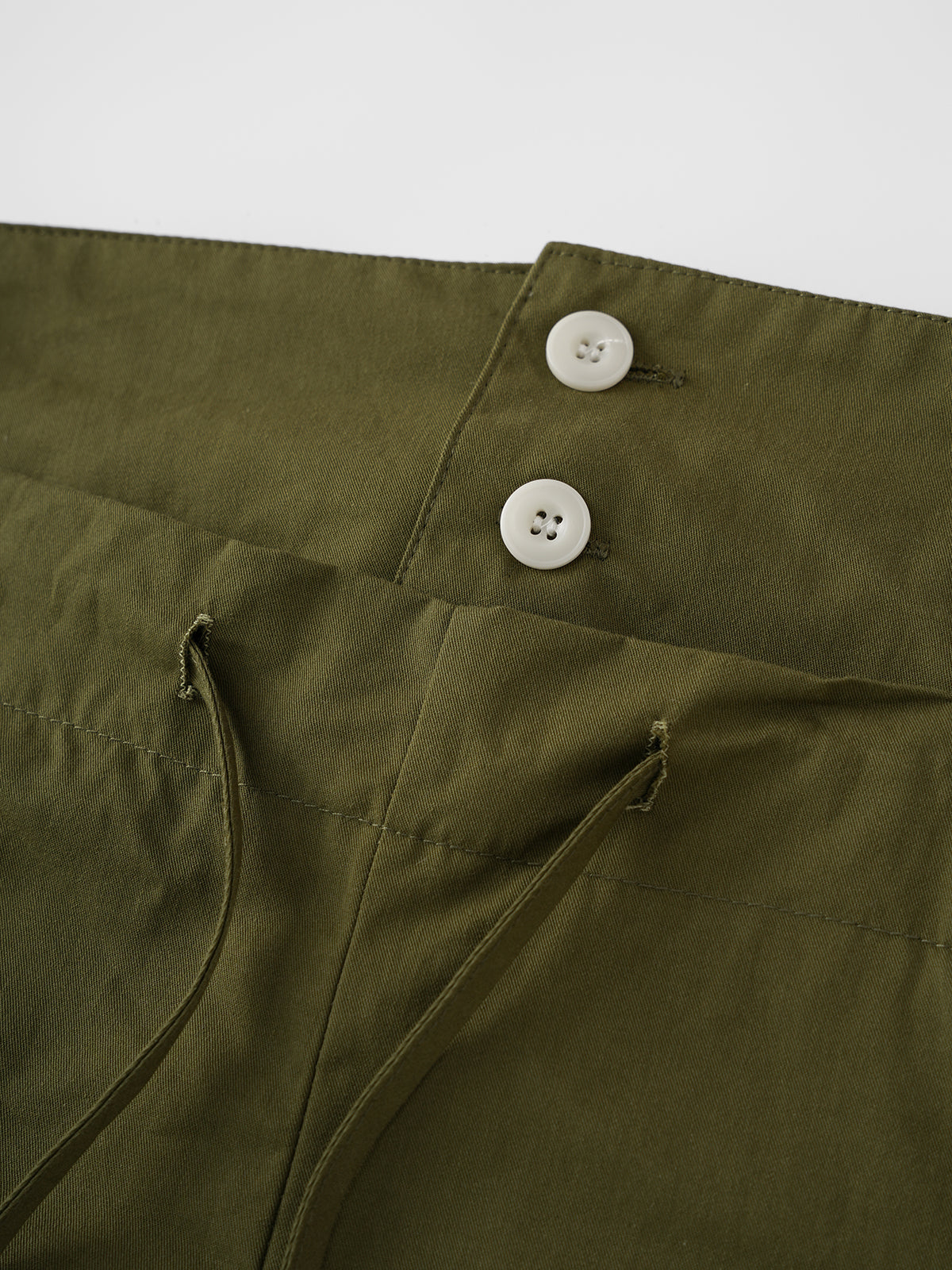 Brick Lane Straight Utility Cargo Pants - Olive Green