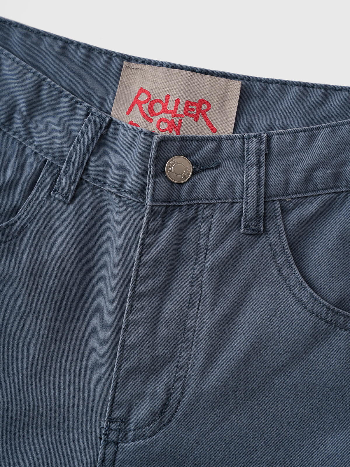Brick Lane Straight Washed Indigo Denim Jeans - Blue
