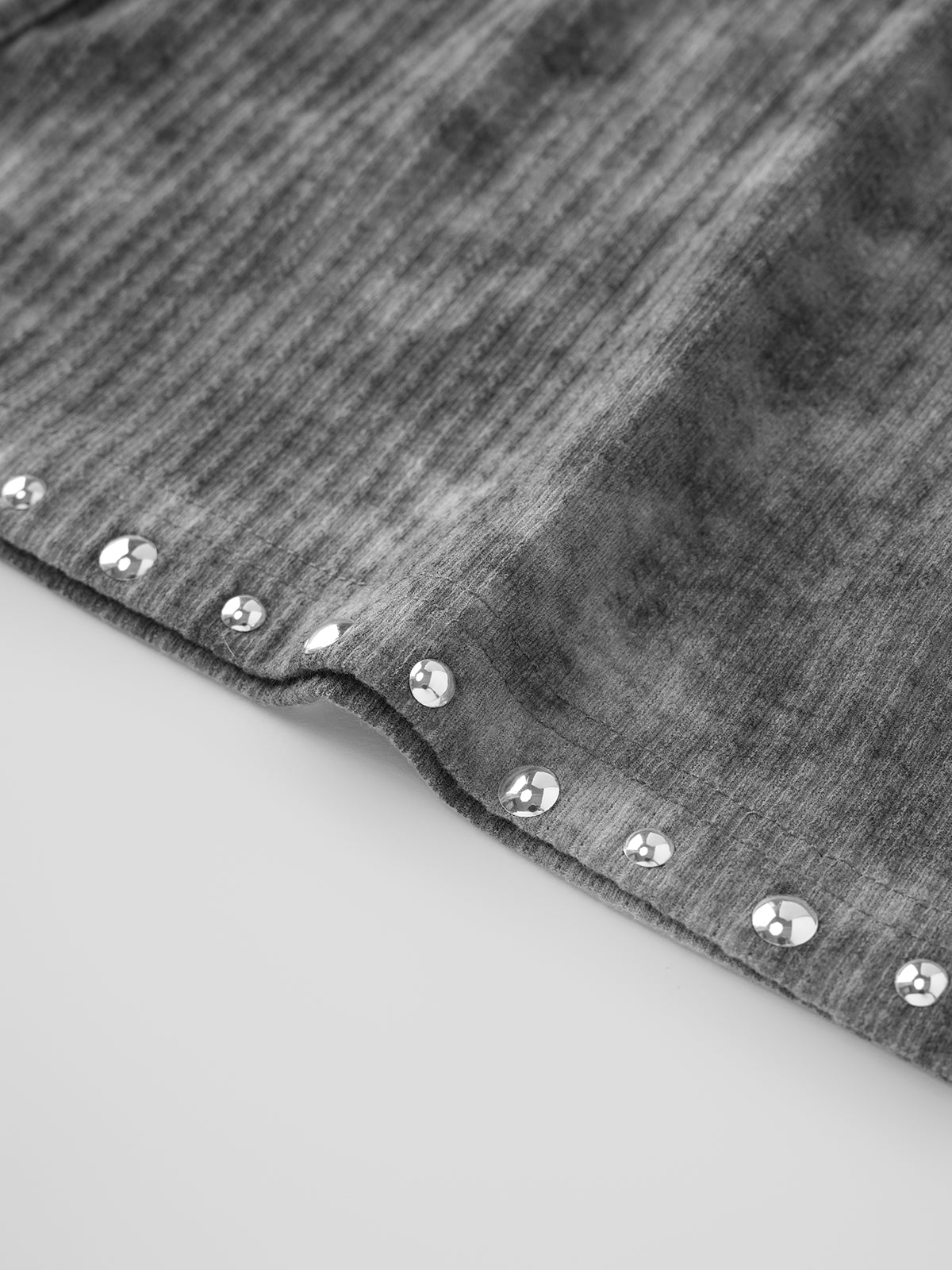 No Comment Off-shoulder Tee - Smoke Gray