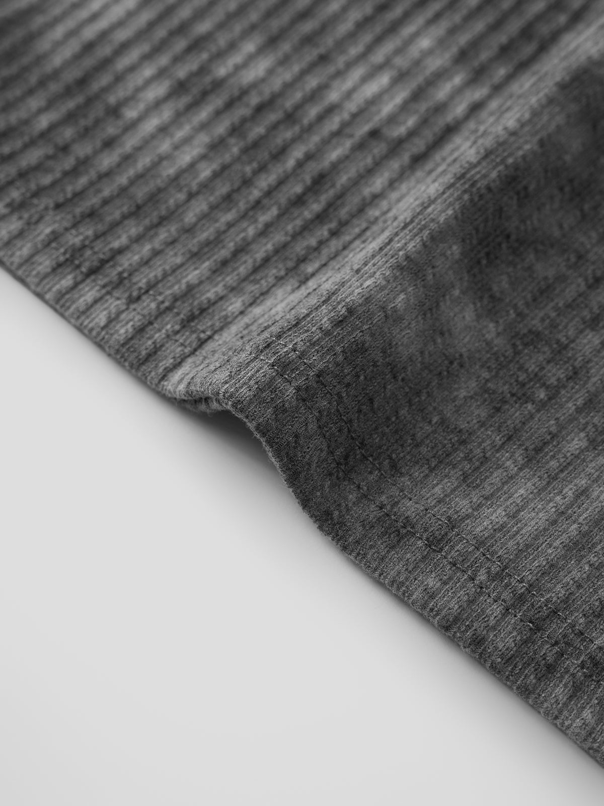 No Comment Off-shoulder Tee - Smoke Gray