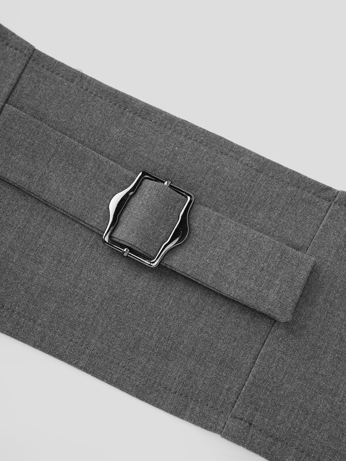 Buckle Me Later Halter Top – Office Grey
