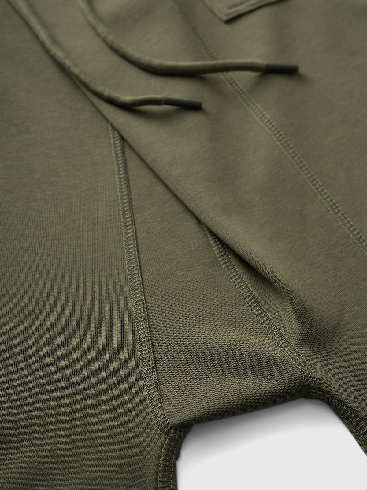 Brick Lane Straight Multi-pocket Utility Jorts - Army Green