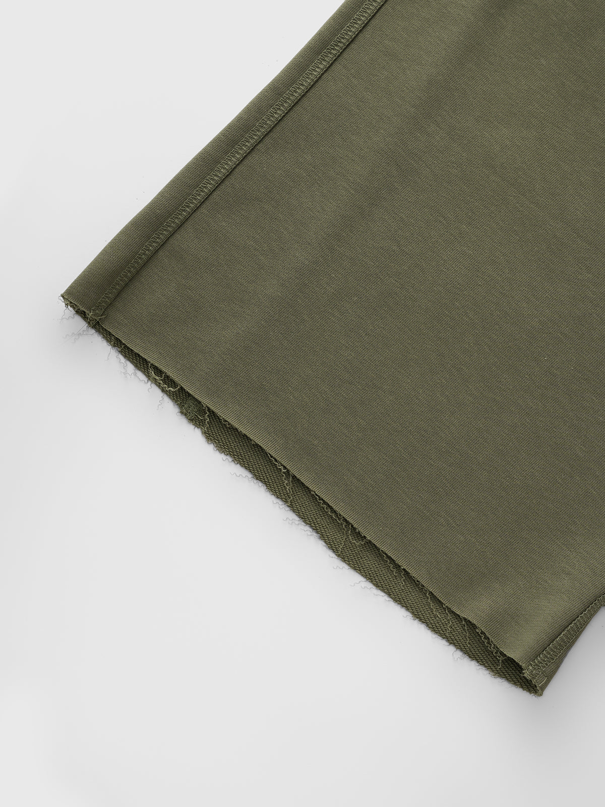 Brick Lane Straight Multi-pocket Utility Jorts - Army Green