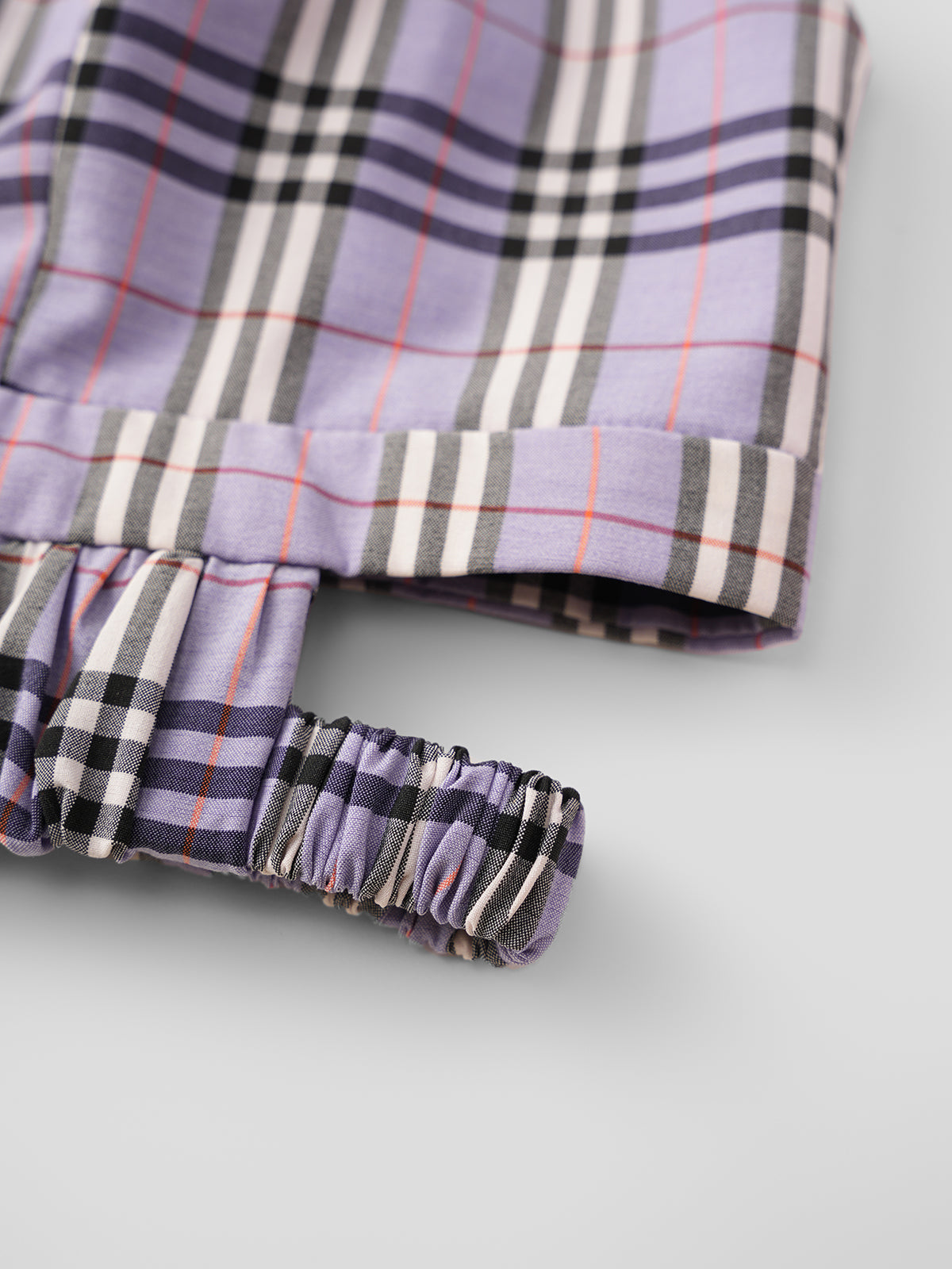 Plaid It Cool Bralette - Purple Check