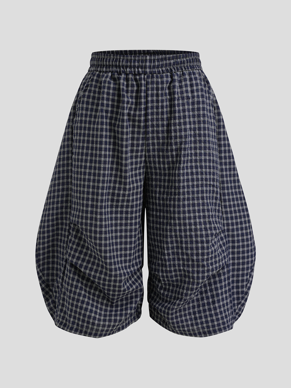 Library Bounce Shorts – Check Navy