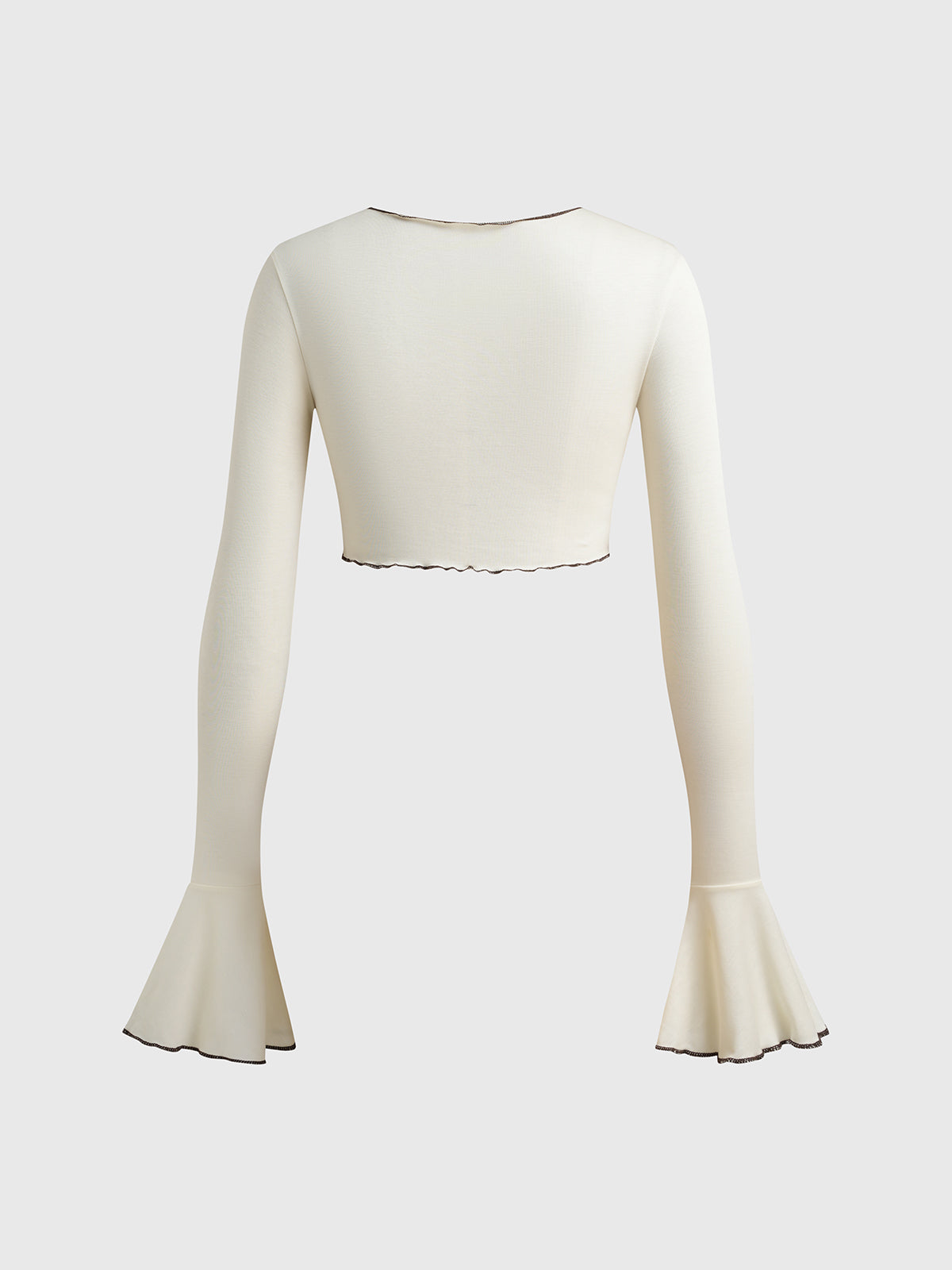 Dolled Office Skimming Bow Top - White