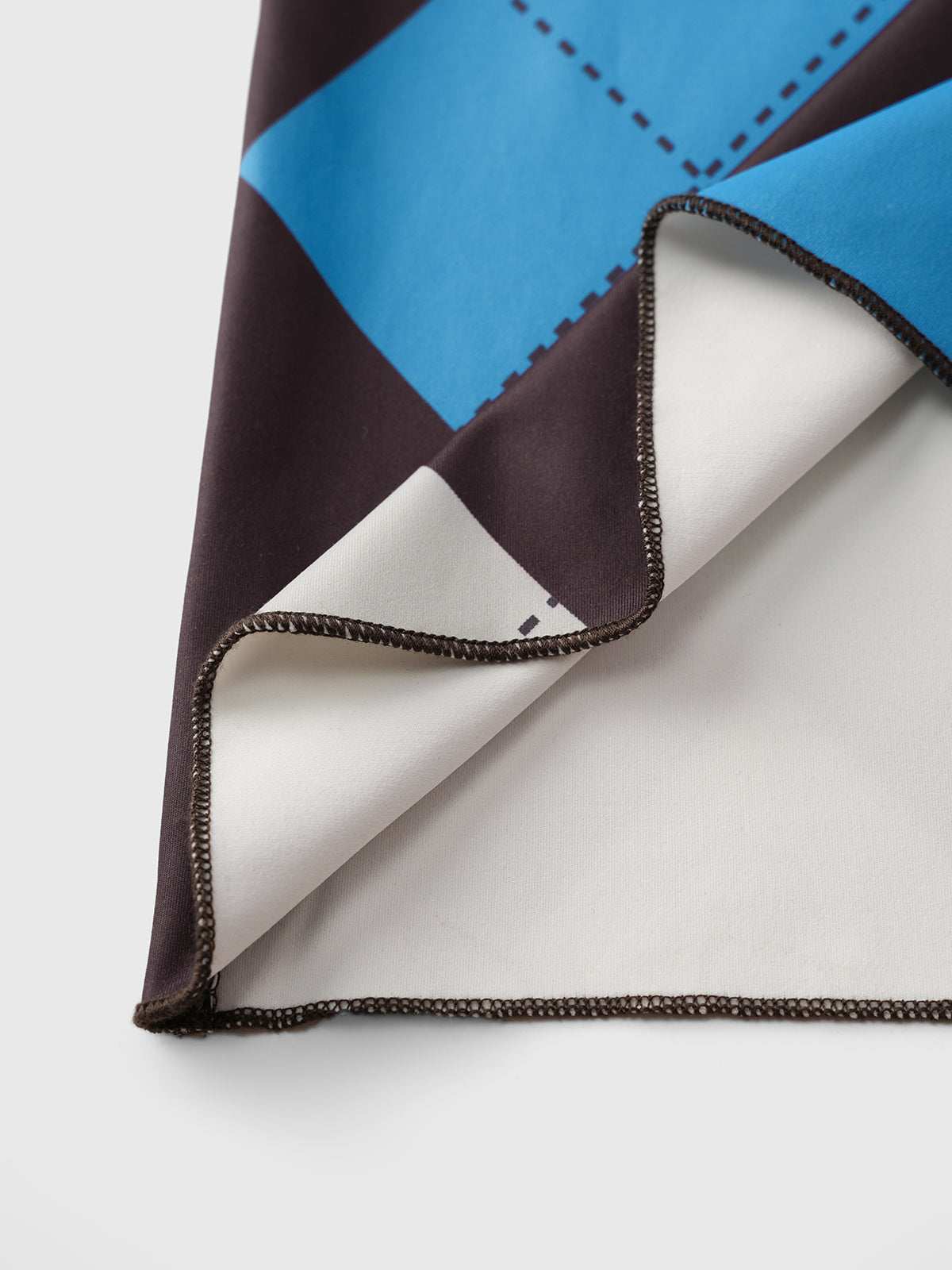 Dolled Office Skimming Argyle Check Set - Blue