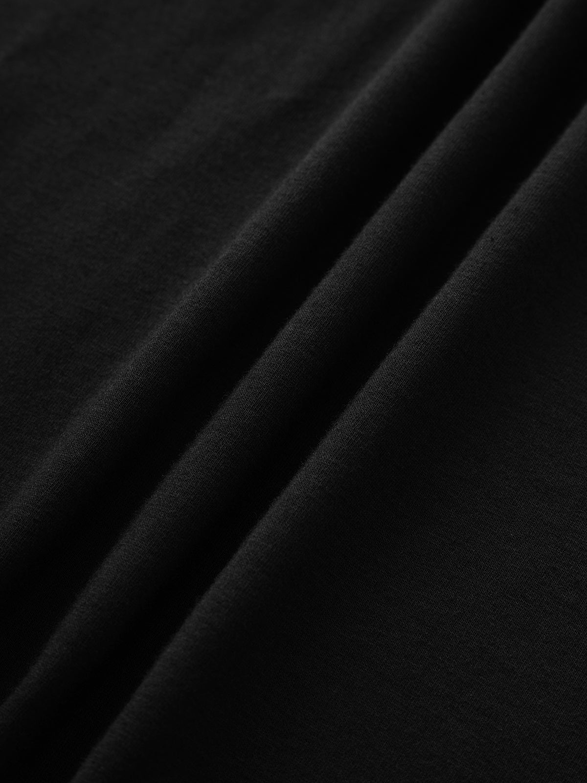 Crush Button Dress - Soft Black