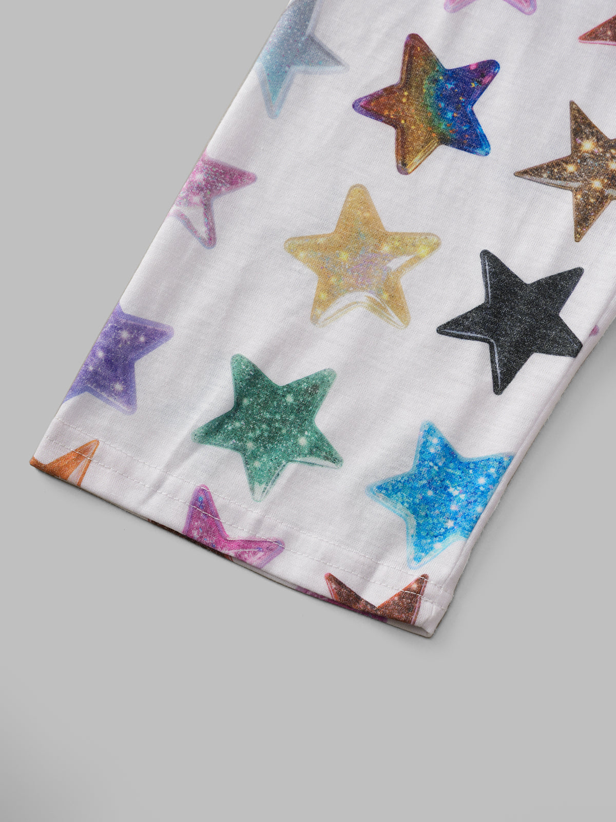 Brick Lane Baggy Star Top - White
