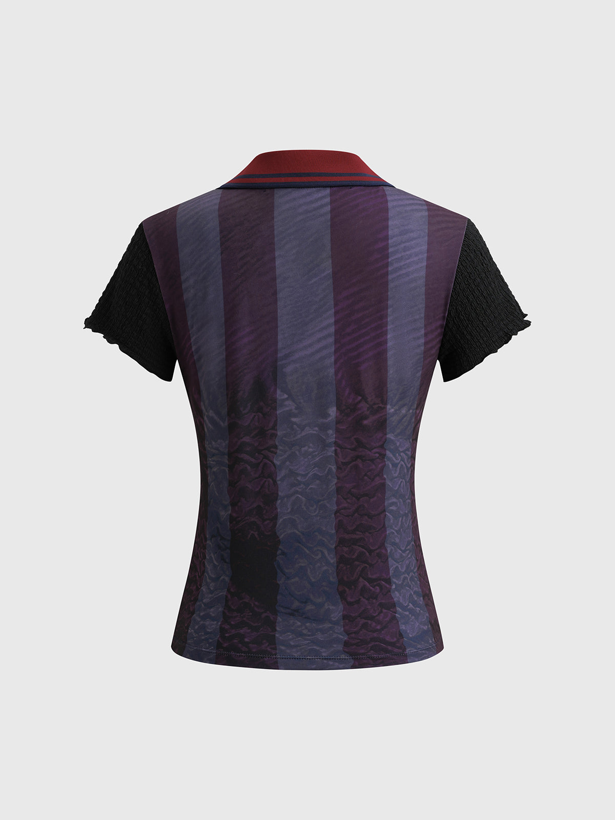 Brick Lane Skimming Print Jersey T-Shirt - Blue