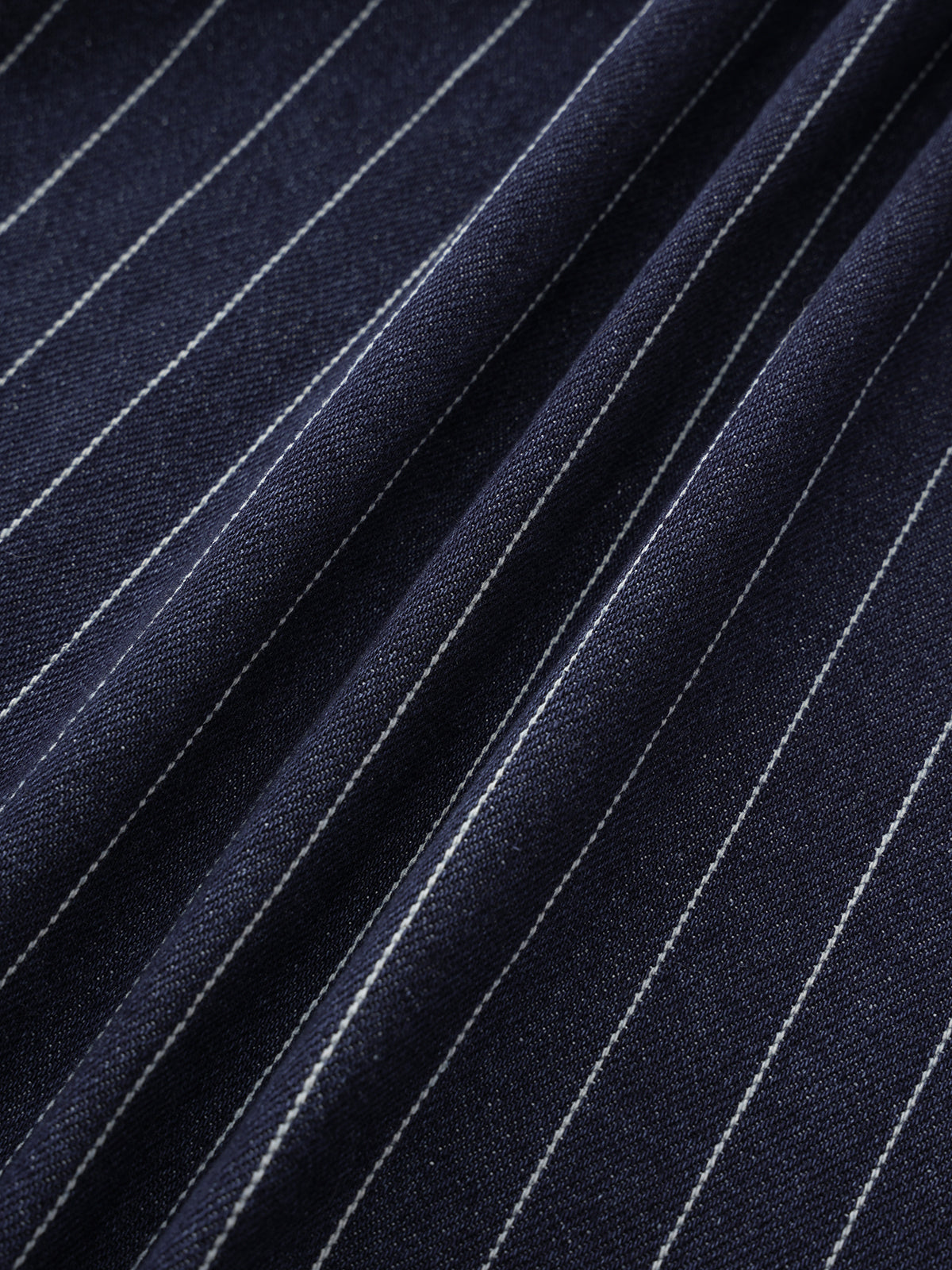 Line Leader Denim Shorts – Navy Stripe