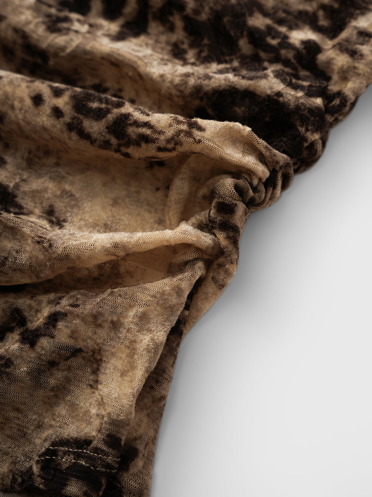 Brick Lane Off-shoulder Leopard Top - Brown