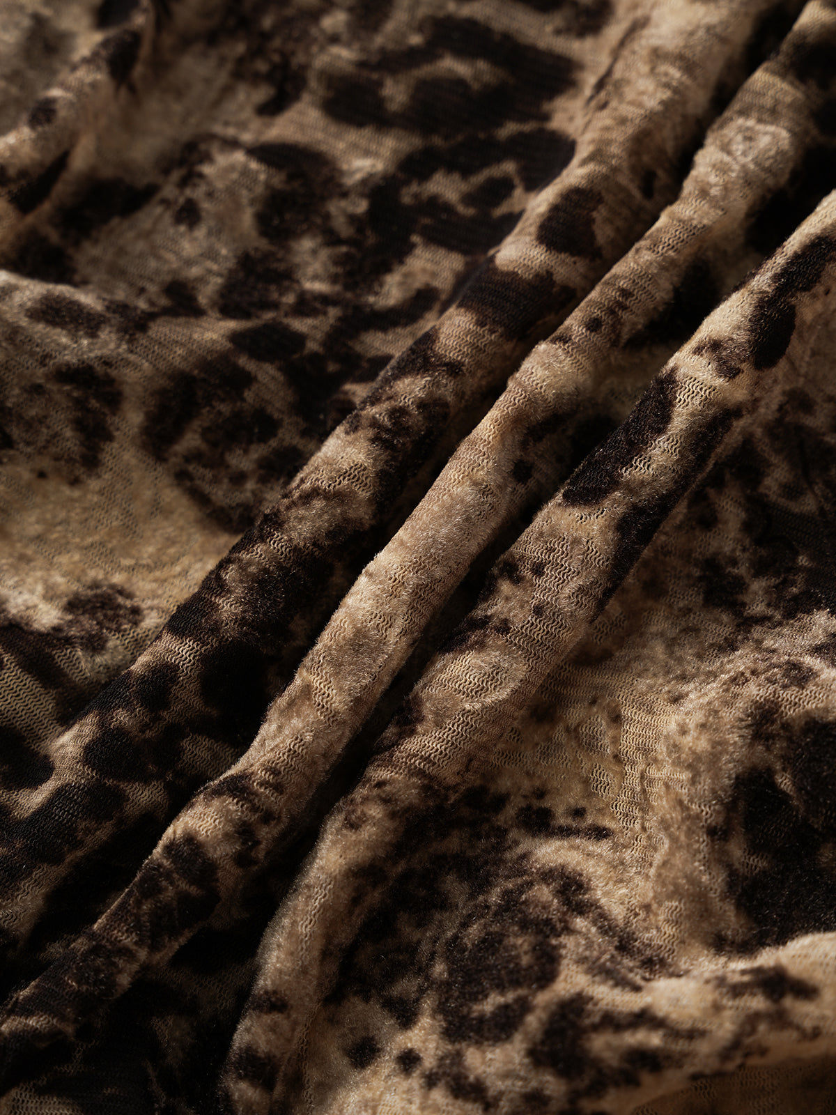 Brick Lane Off-shoulder Leopard Top - Brown