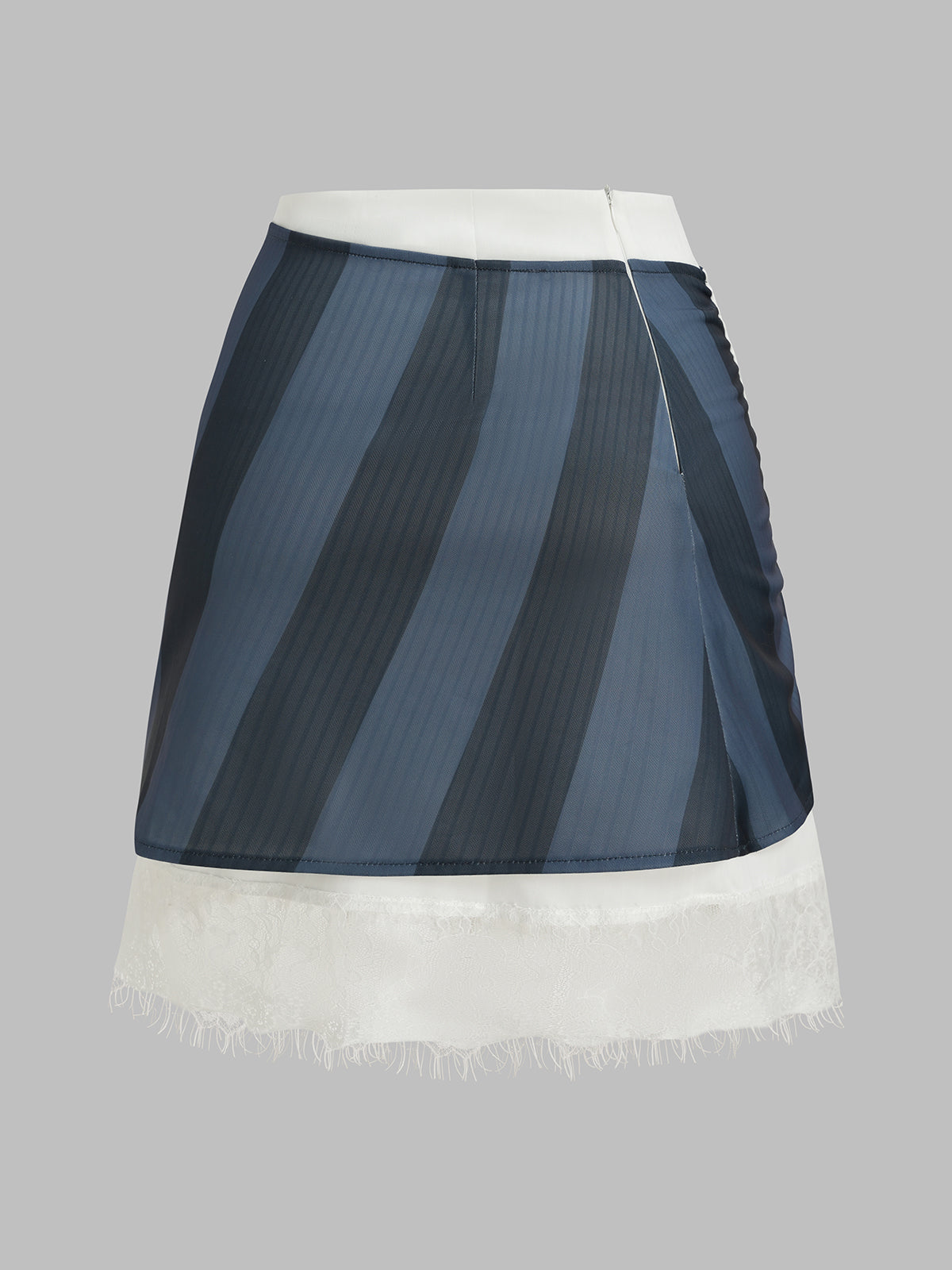 Scorekeeper Ruffle Skirt – Navy Stripe