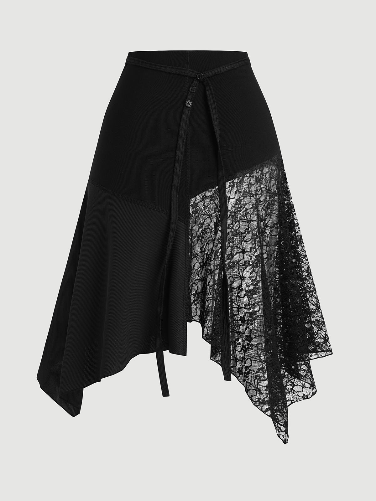 After Dark Email Skirt - Black Black
