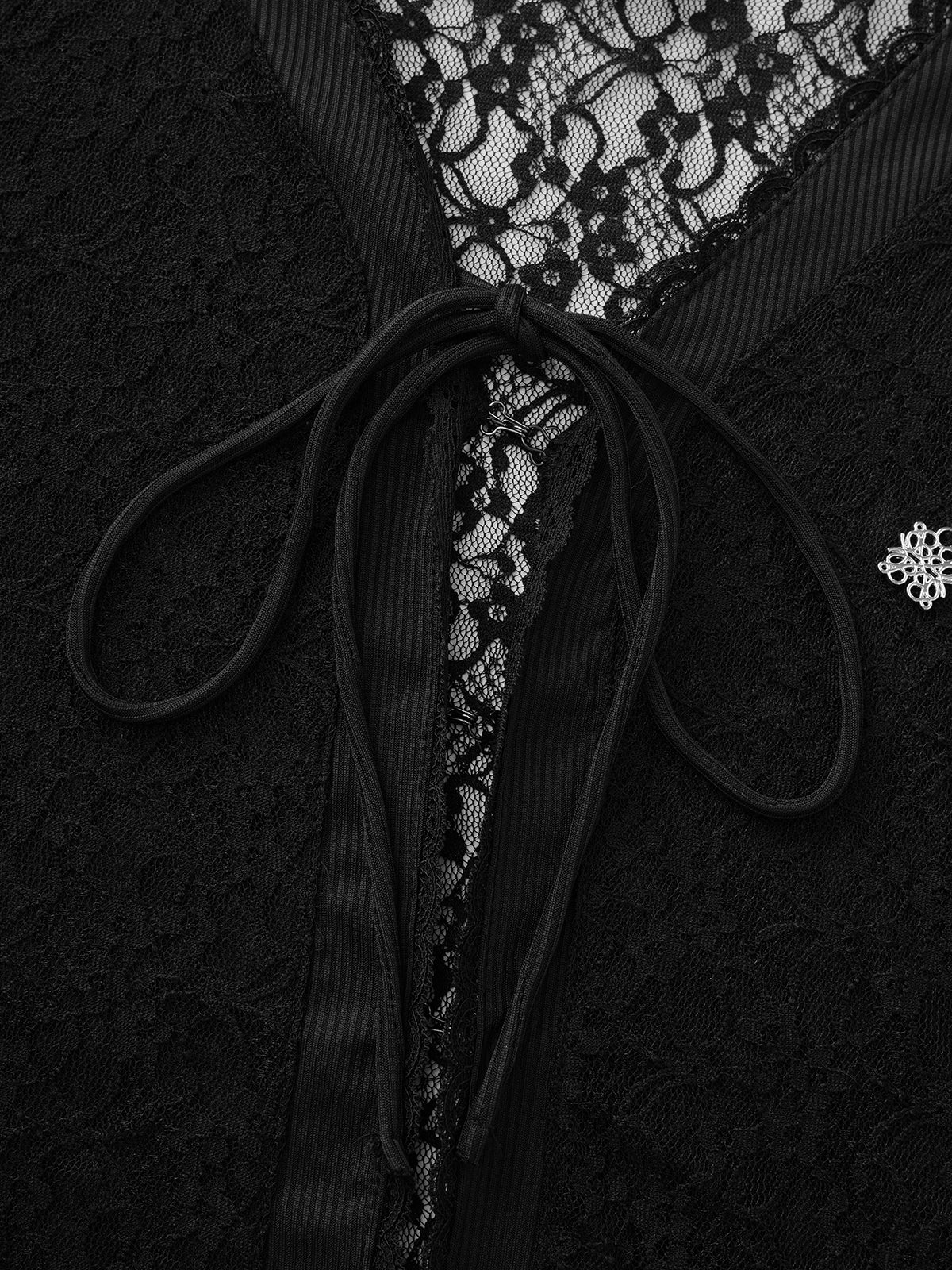 After Dark Email Tee - Lace Black