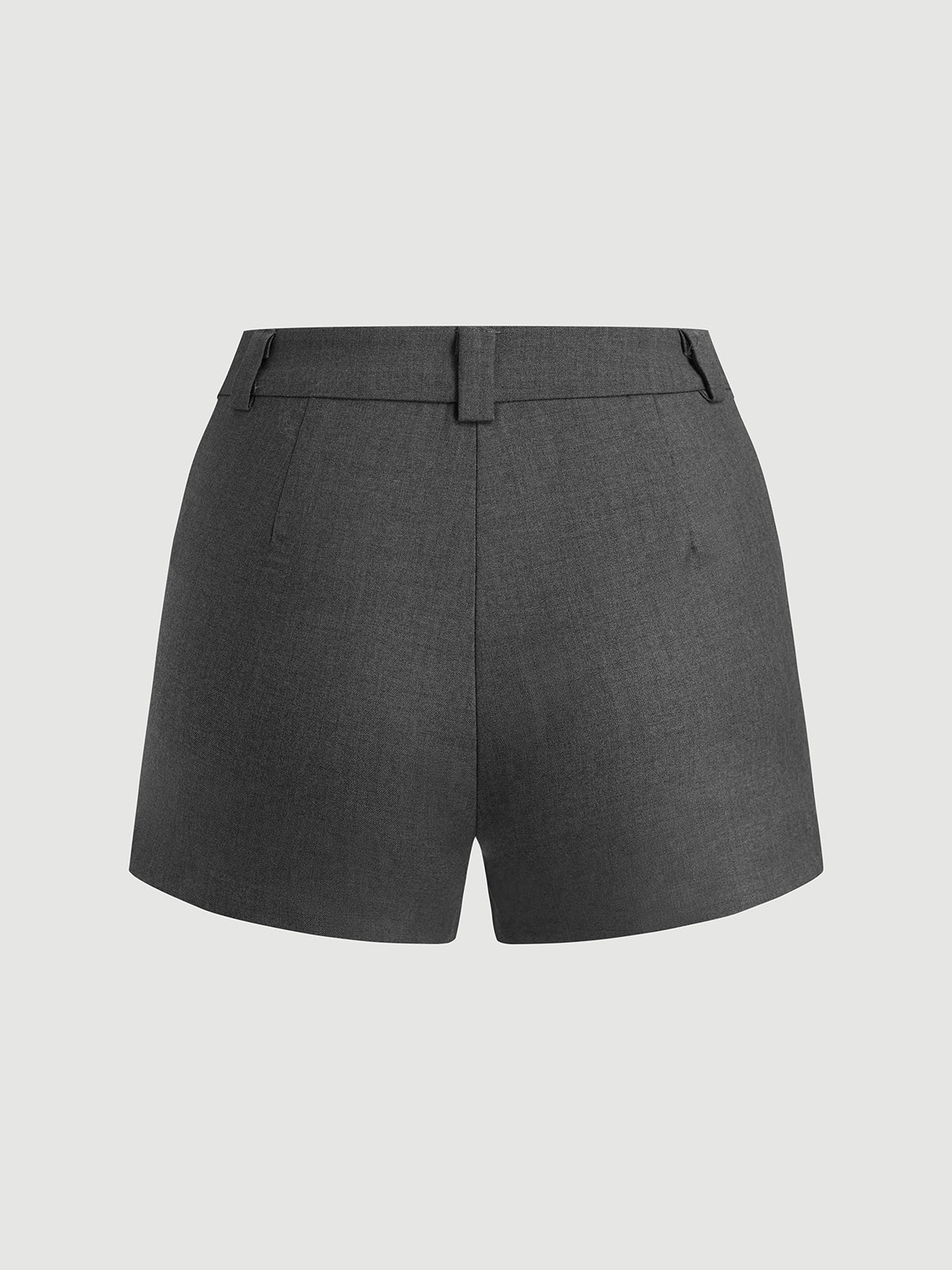 Buckle Me Later Lace Shorts – Suit Grey