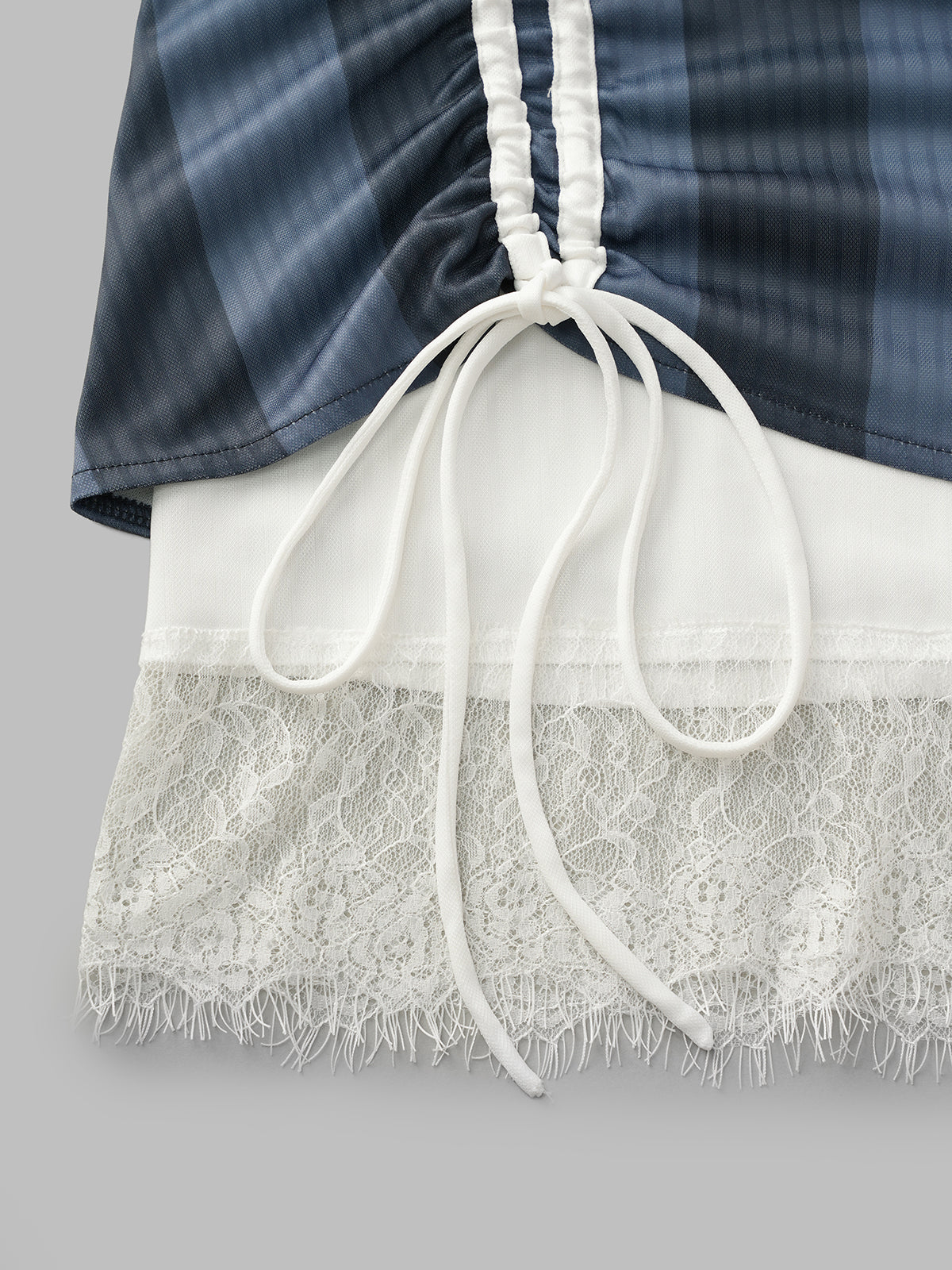 Scorekeeper Ruffle Skirt – Navy Stripe
