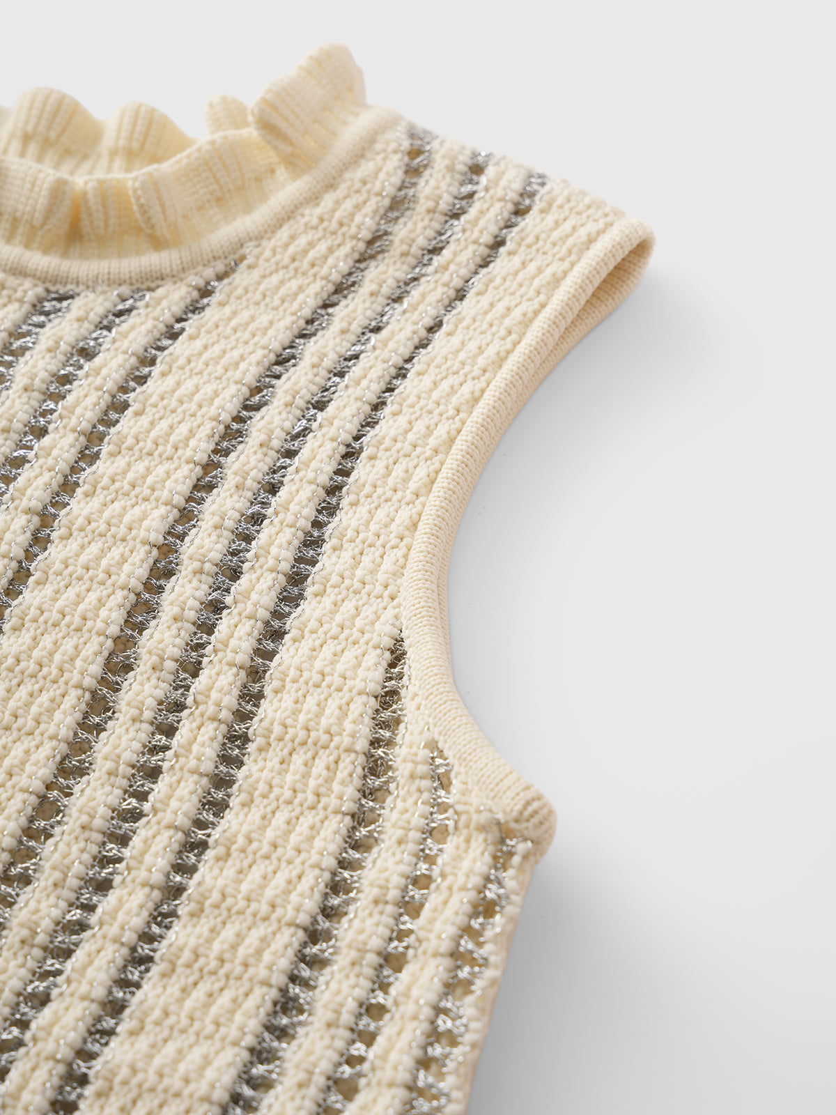 Brick Lane Skimming Ruched Tank Top - Beige