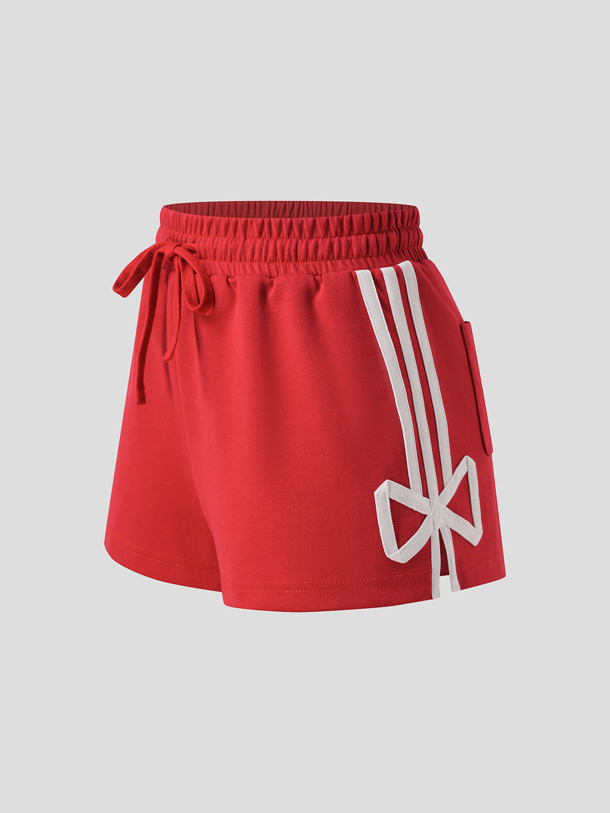 Scoreline Ribbon Shorts – Cherry Court