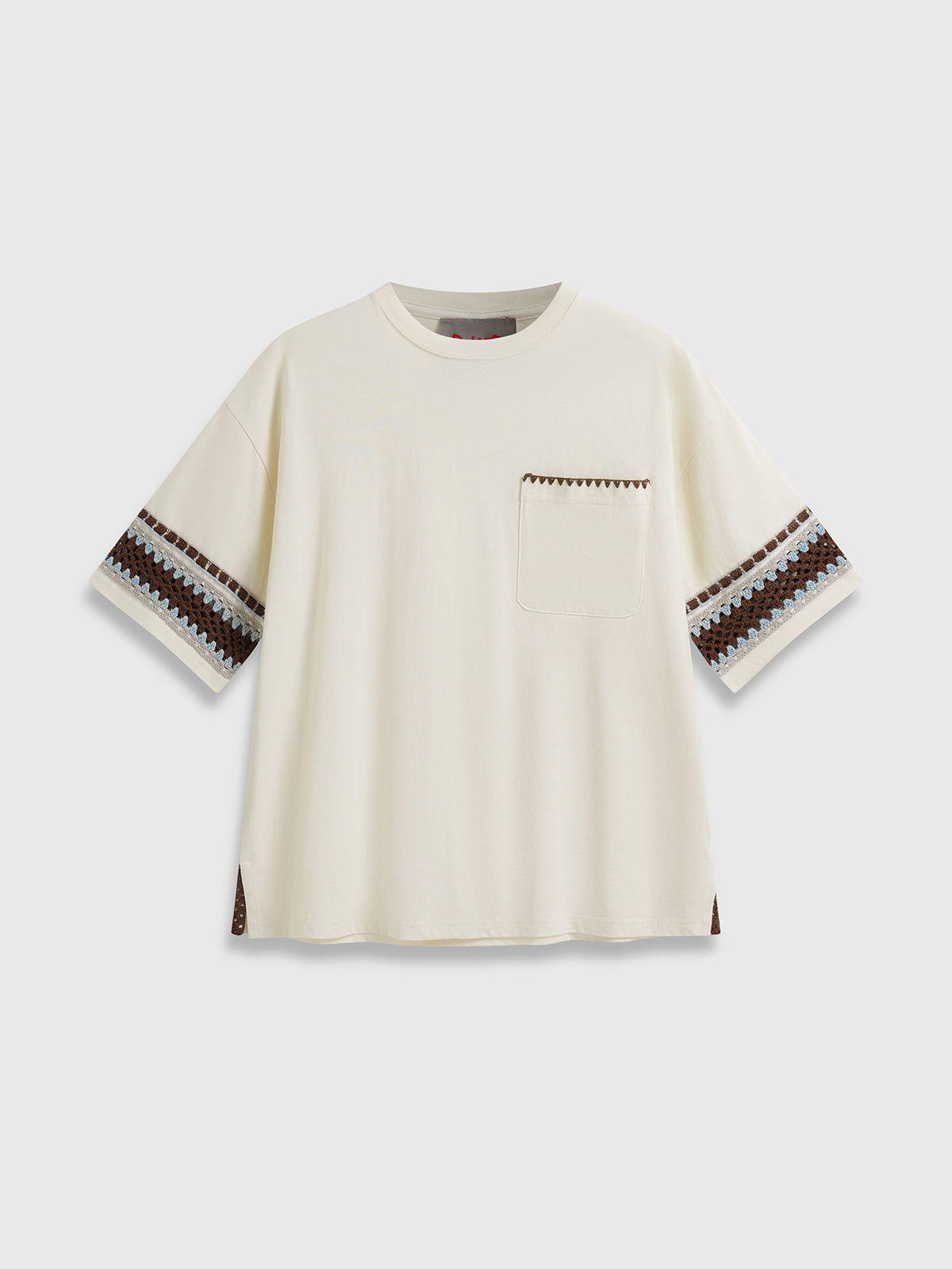 Co-ed Dorm Baggy Pocket T-Shirt - White
