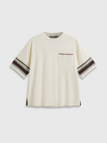 Co-ed Dorm Baggy Pocket T-Shirt - White