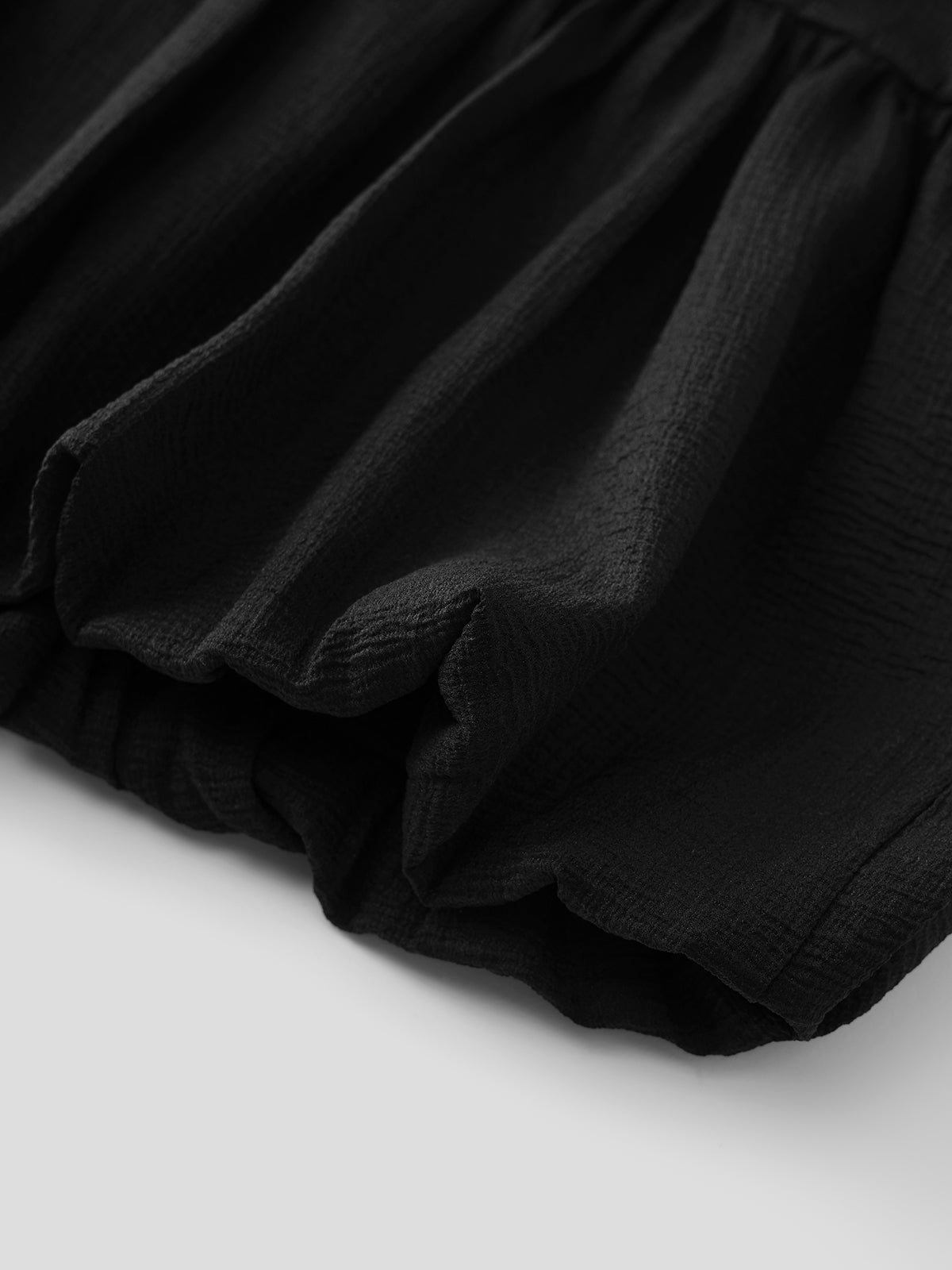 Peplum Pulse Tank Top - Black Black