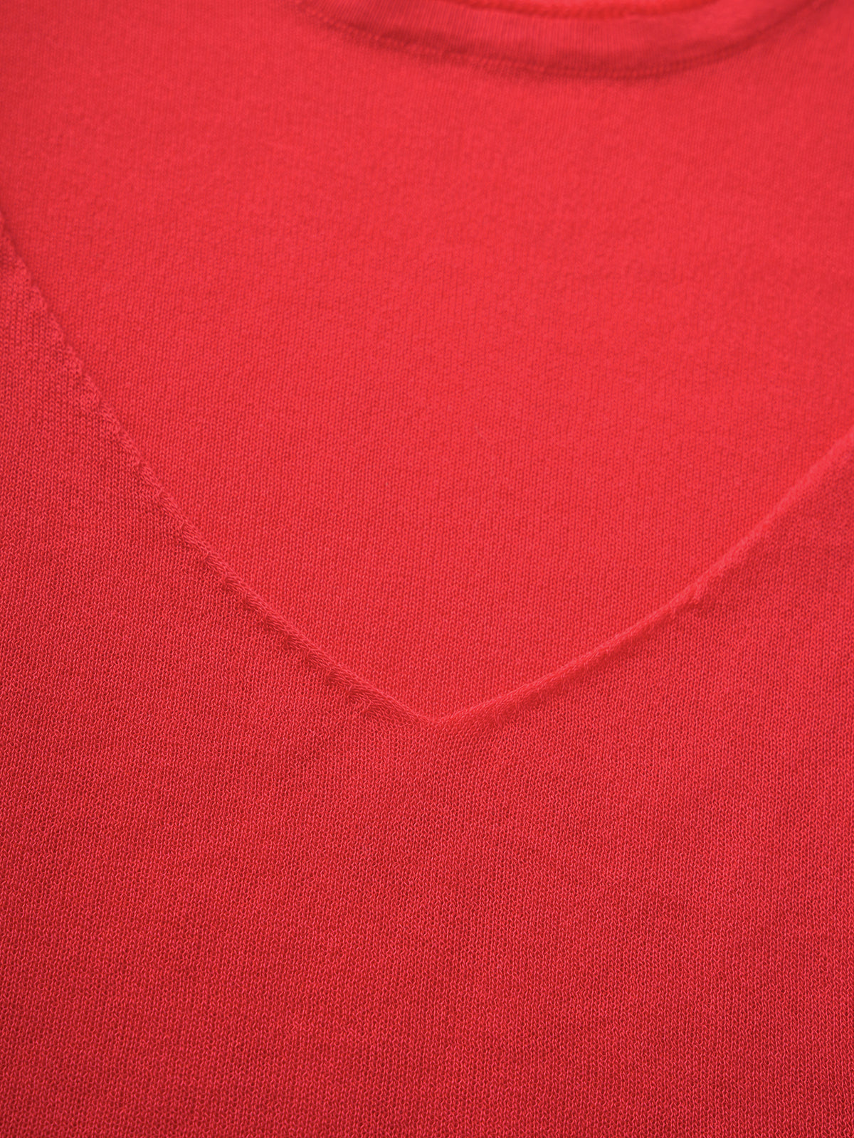 Soft Cue Knit Tee – Signal Red