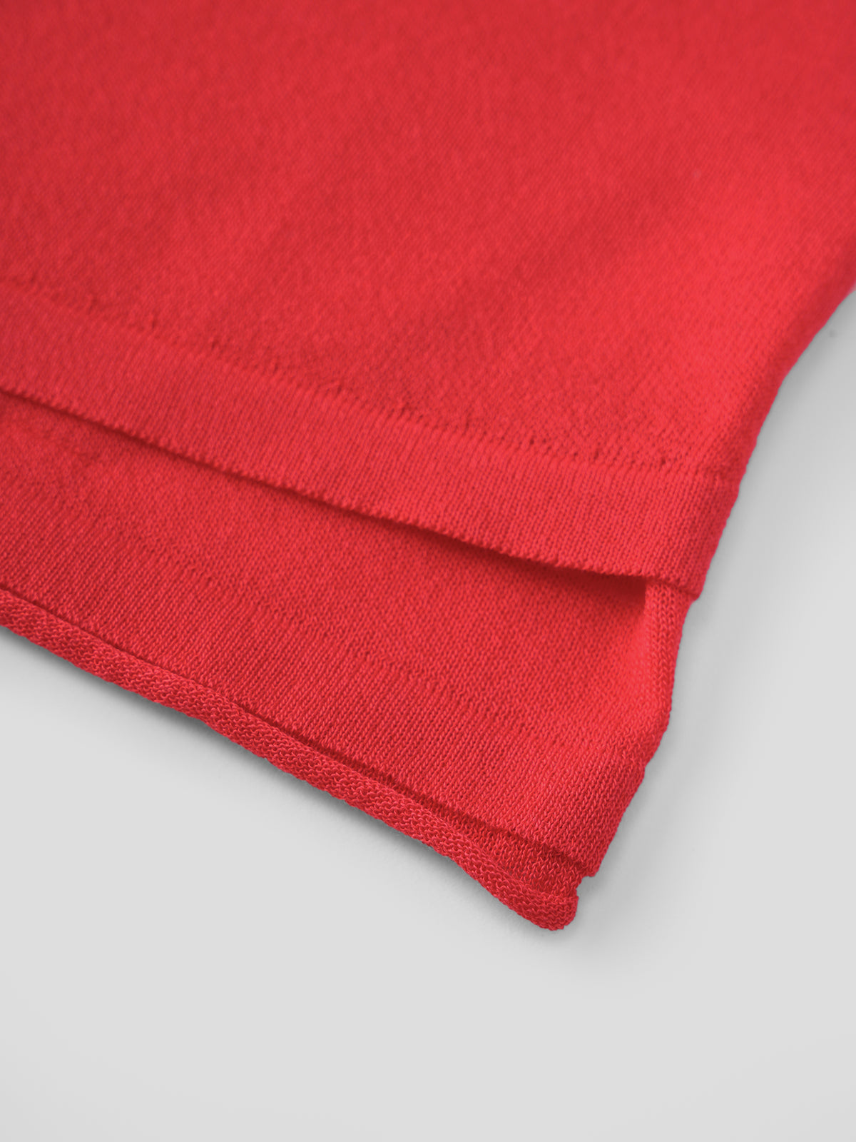 Soft Cue Knit Tee – Signal Red