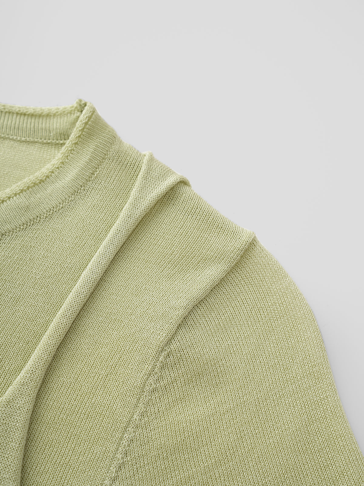 Soft Cue Knit Tee – Dusty Lemon