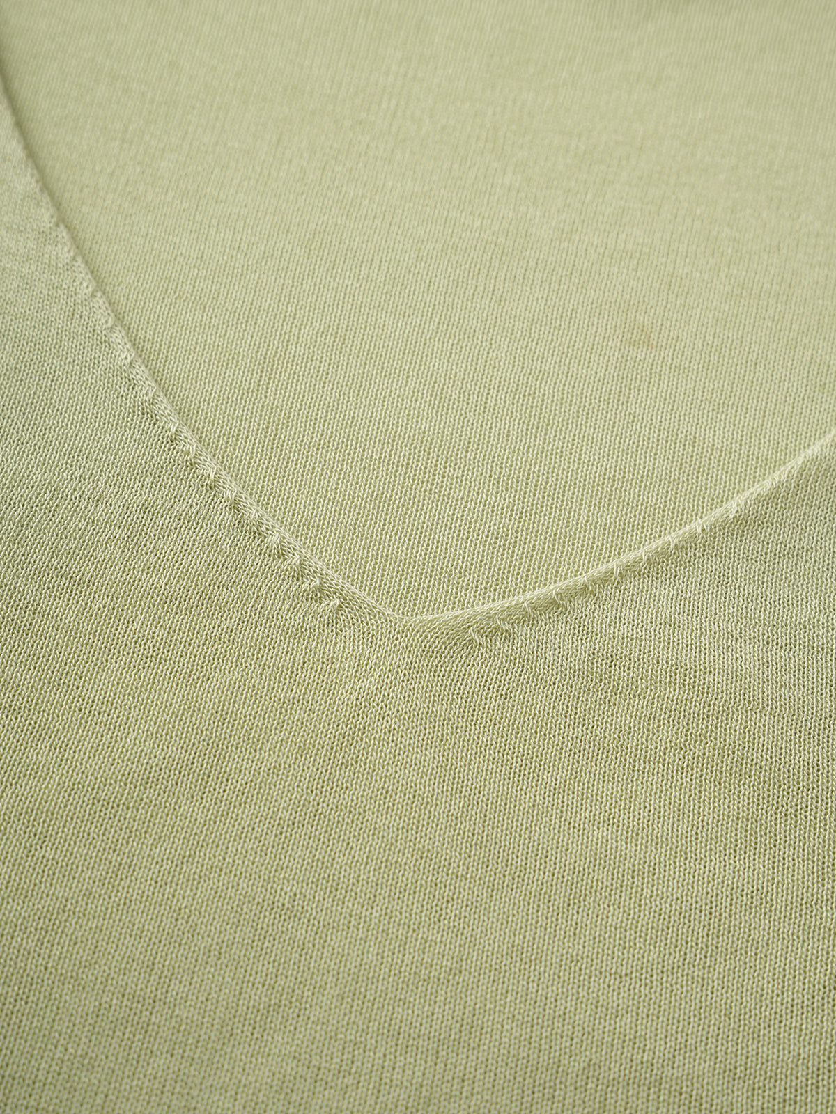 Soft Cue Knit Tee – Dusty Lemon
