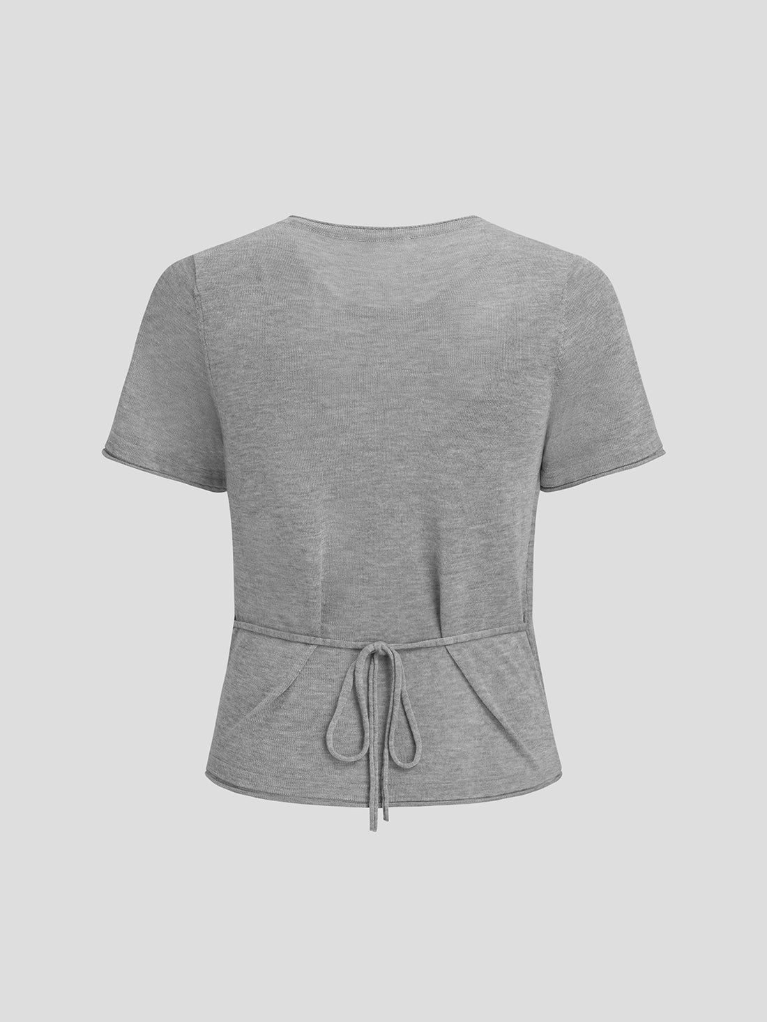 Soft Cue Knit Tee – Sidewalk Grey
