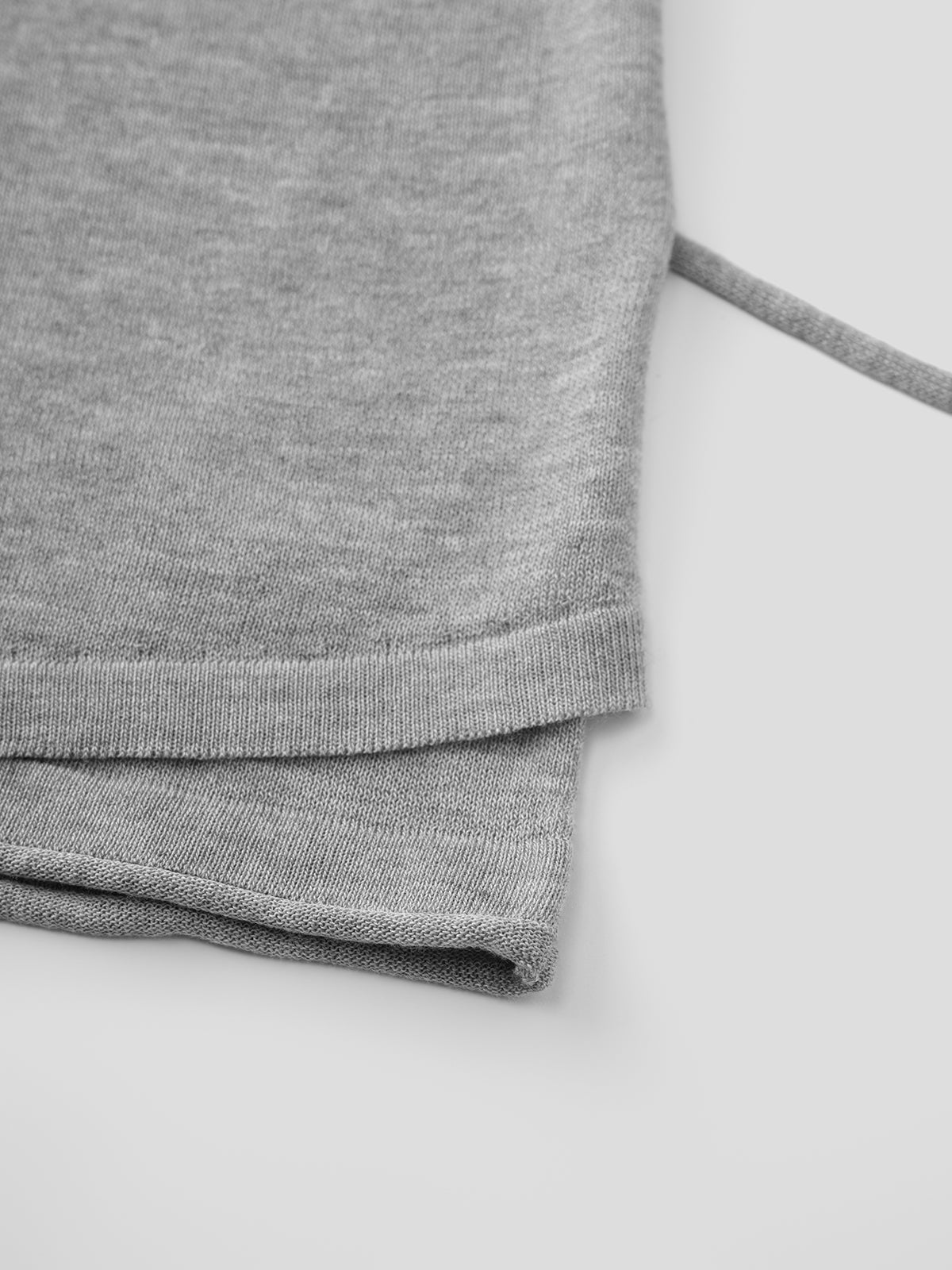 Soft Cue Knit Tee – Sidewalk Grey