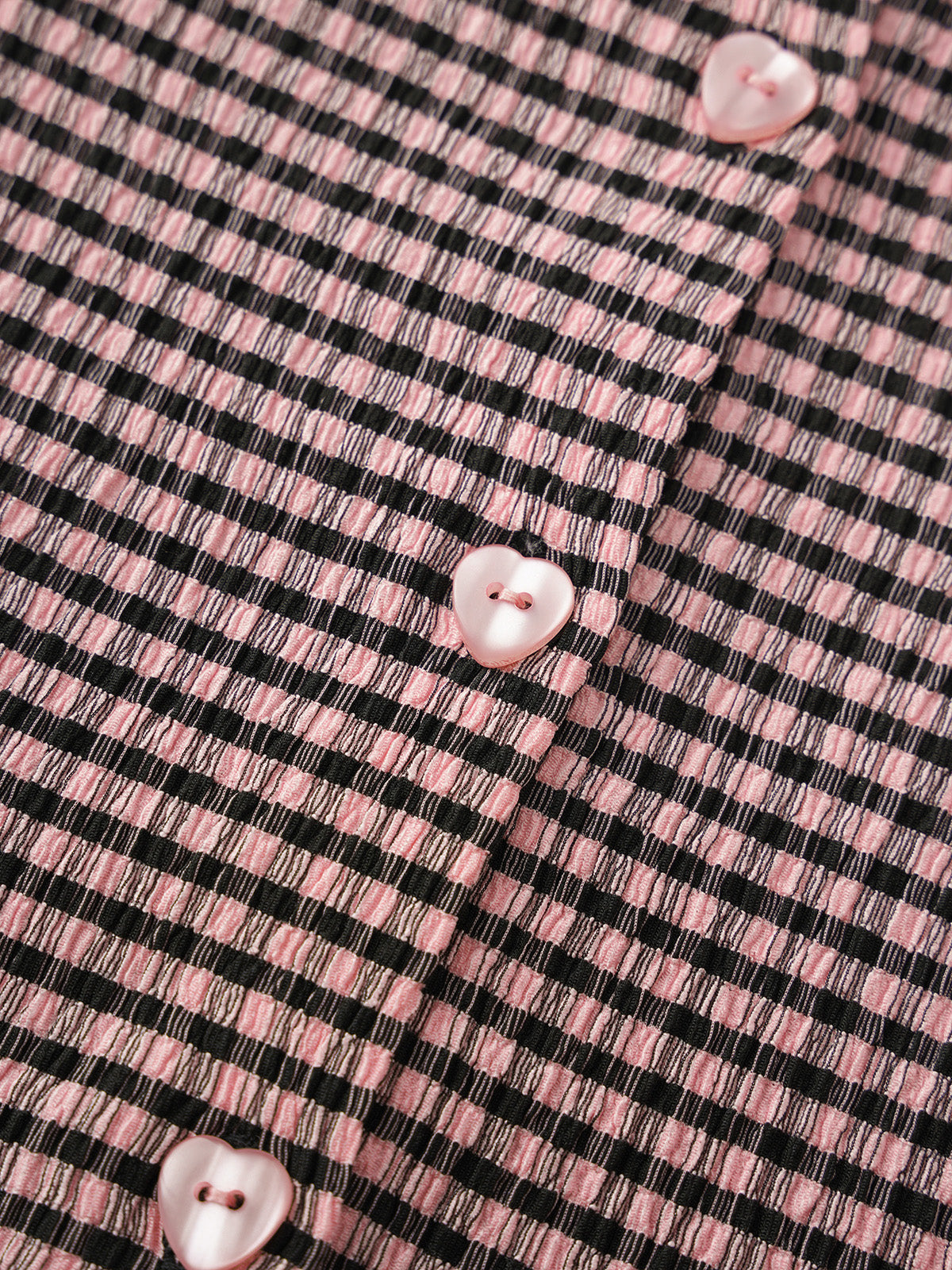 Static Wave Sleeve Top - Wine Stripe