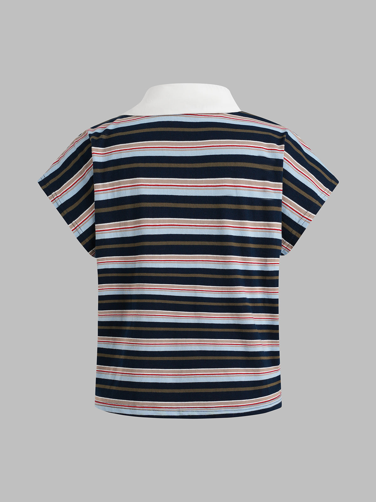 Borrowed Collar Tee - Ink Stripe