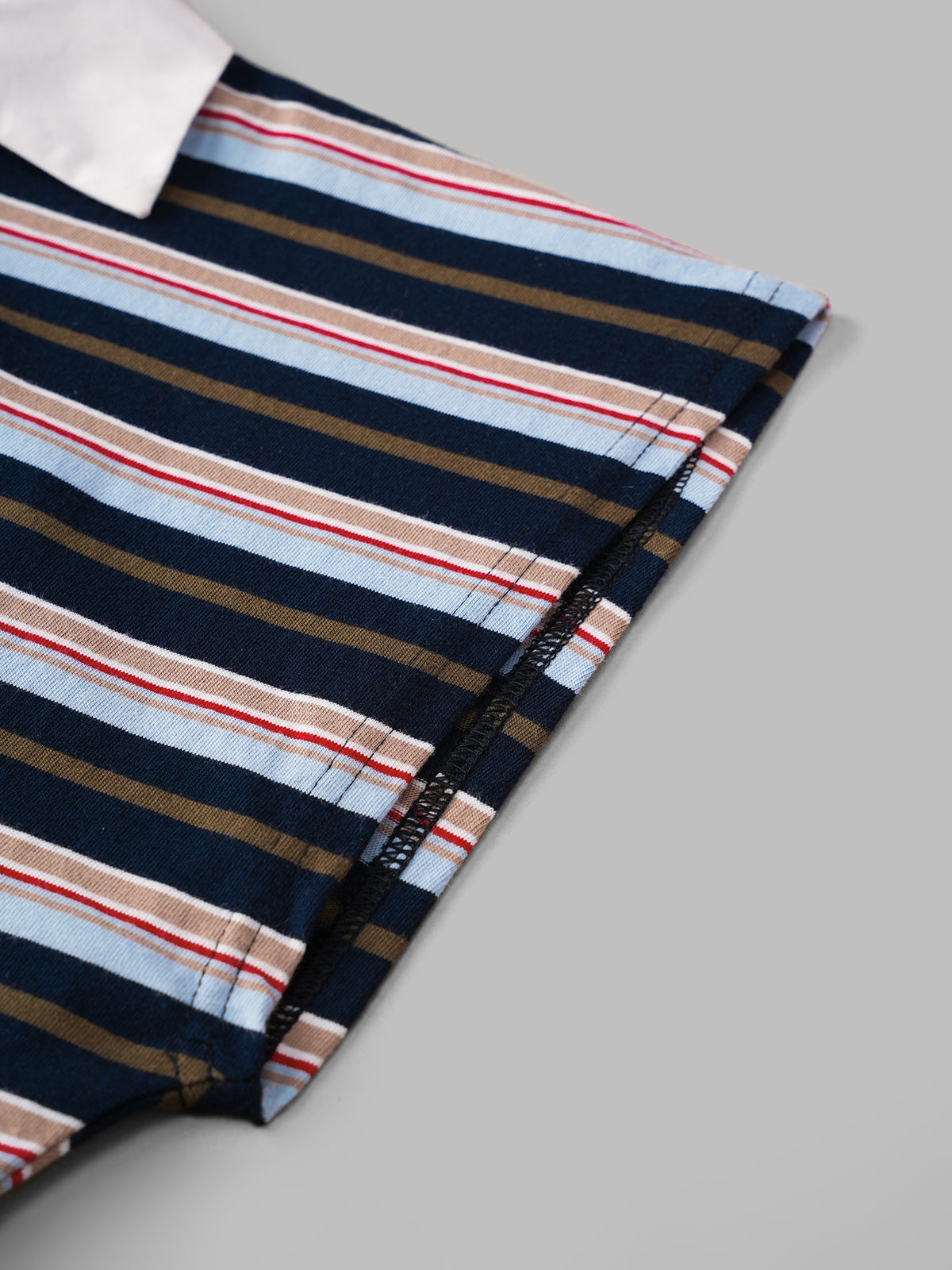 Borrowed Collar Tee - Ink Stripe
