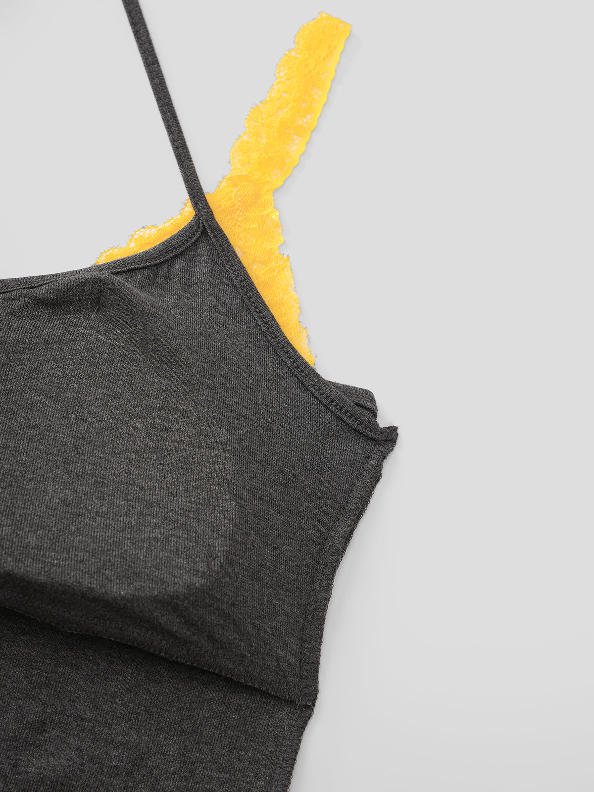Graffiti Halo Cami Top - Noir Yellow