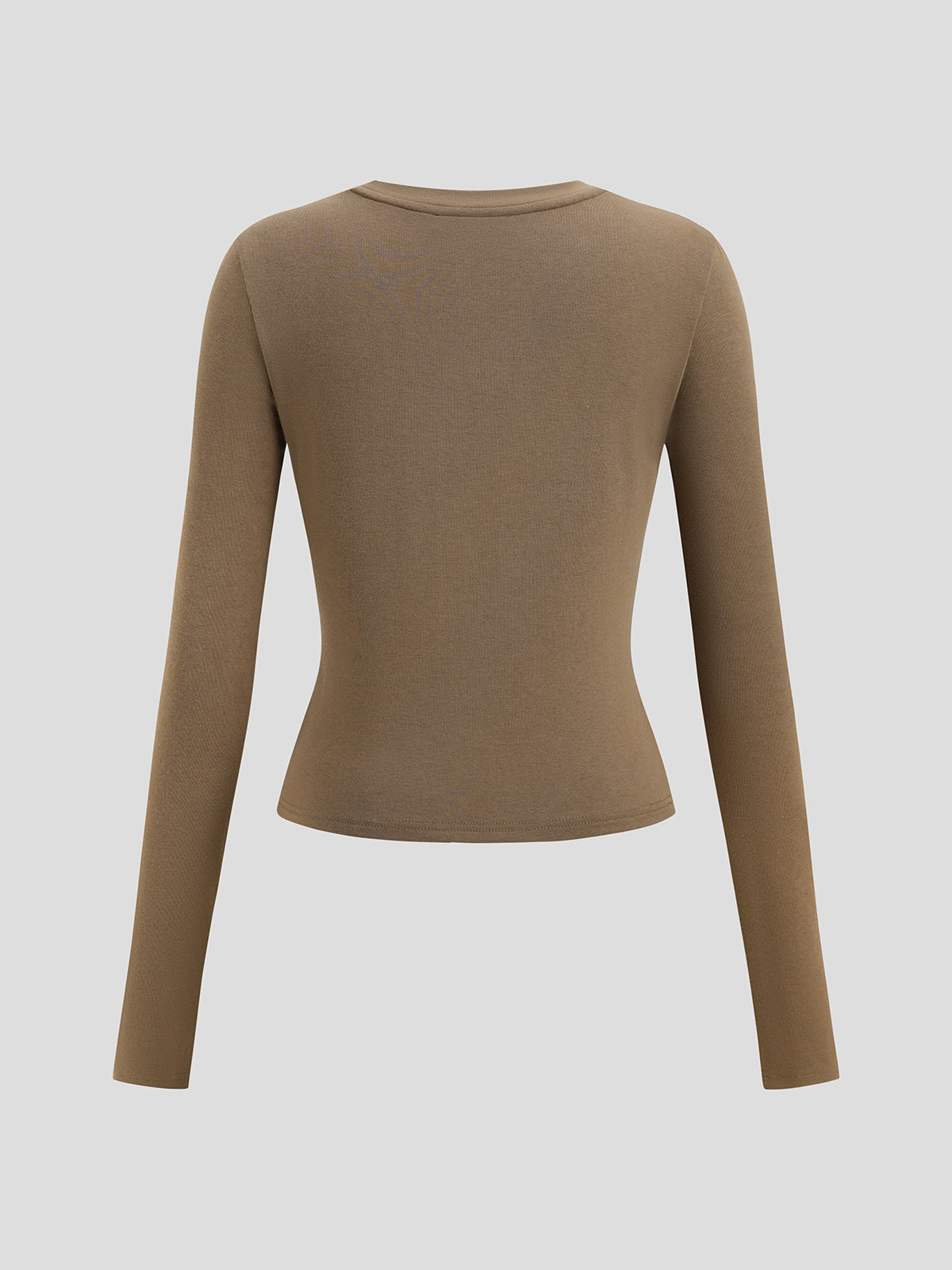 Night Sketch Sleeve Top - Brown Clay