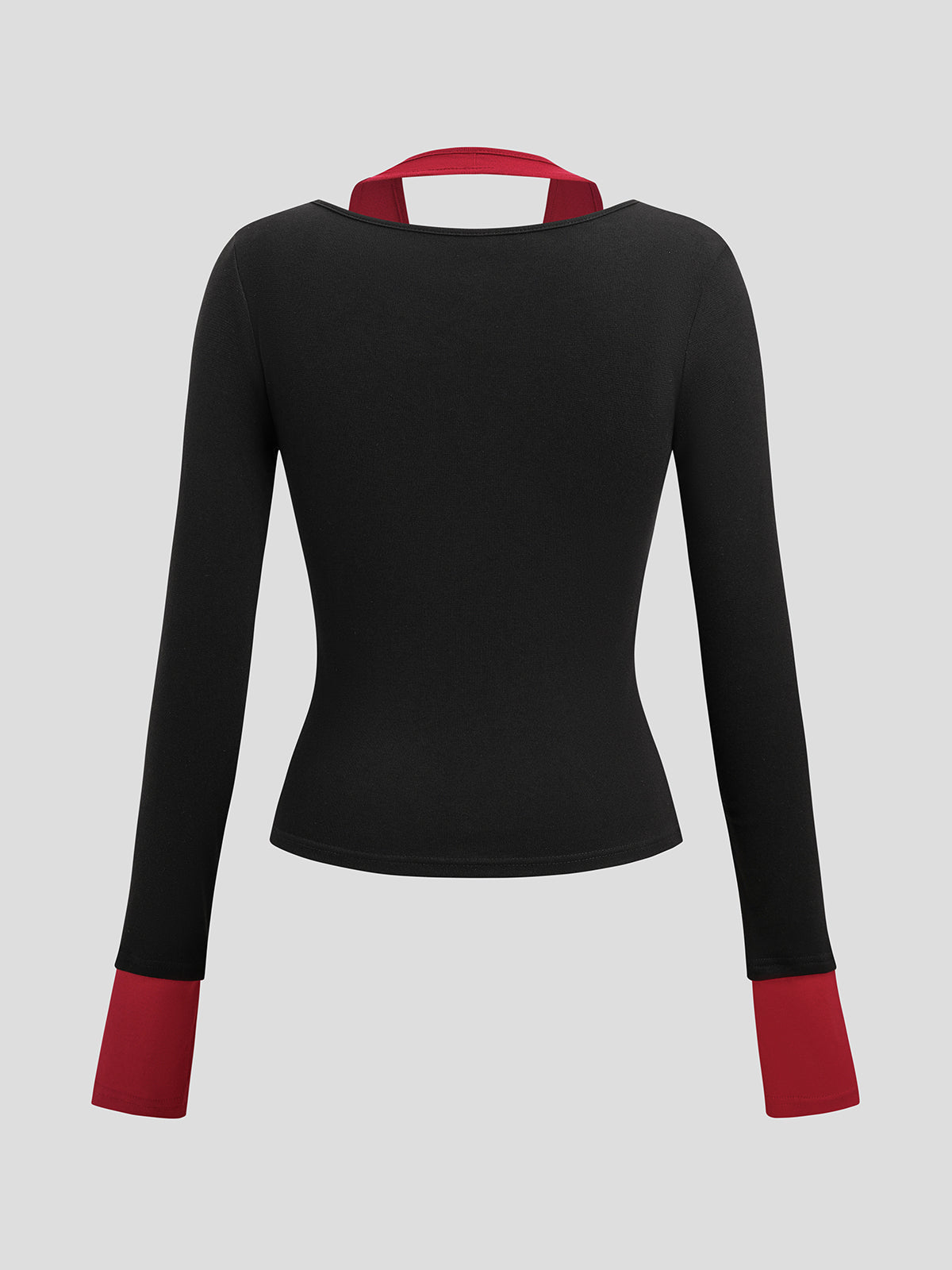 Peak Hour Sleeve Top - Ink Scarlet