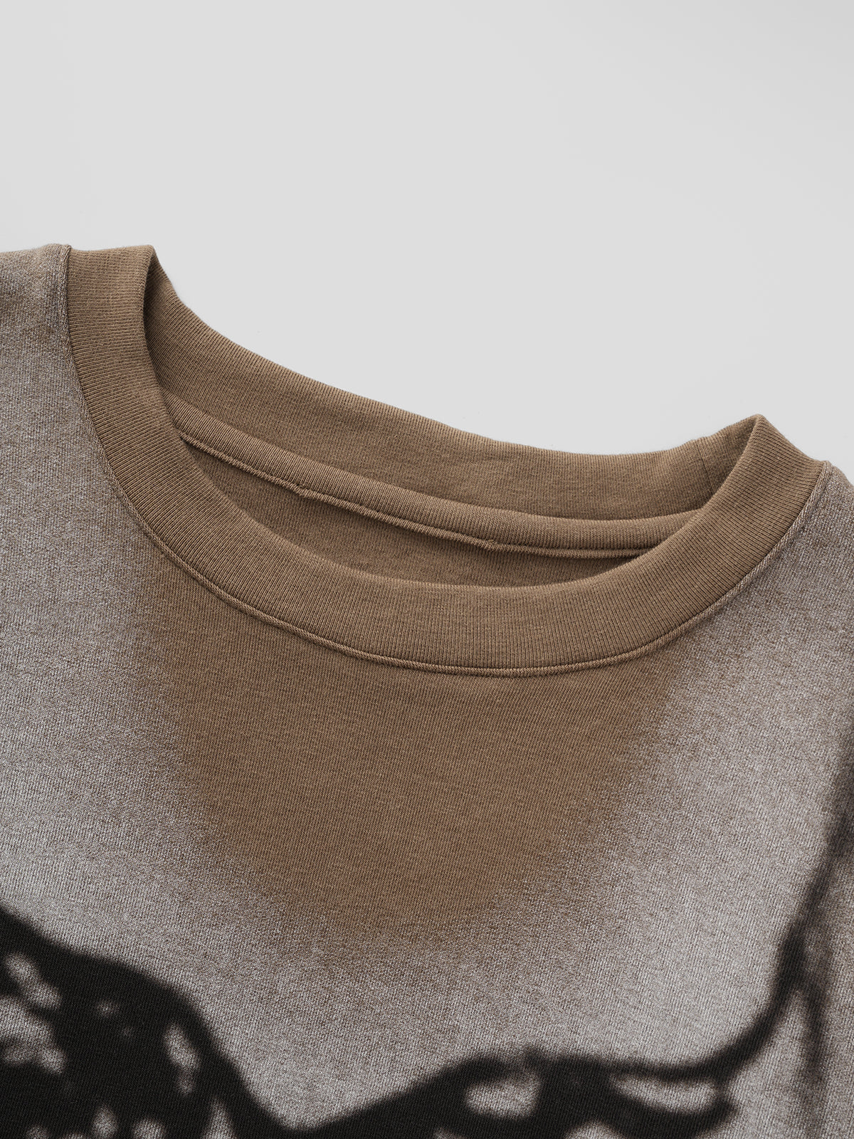 Night Sketch Sleeve Top - Brown Clay
