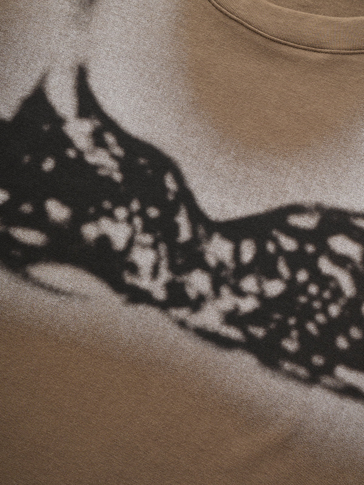 Night Sketch Sleeve Top - Brown Clay