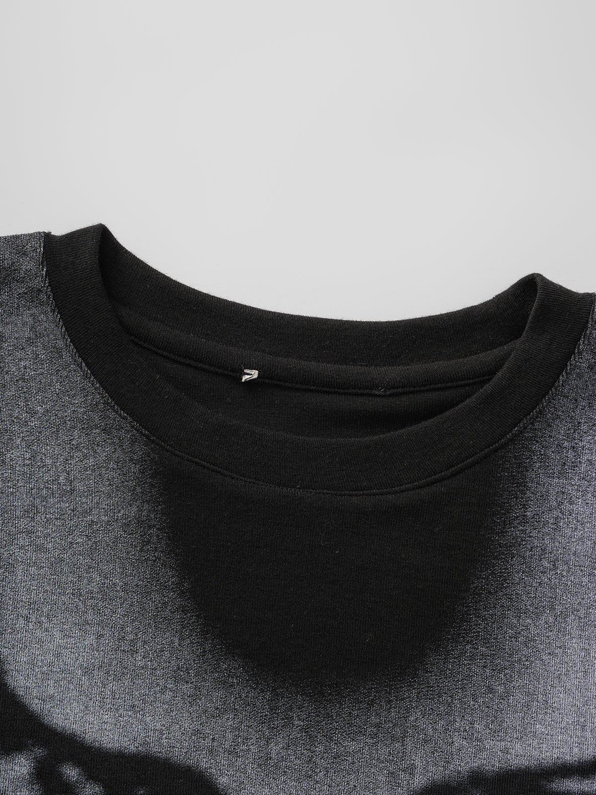 Night Sketch Sleeve Top -Black Ink