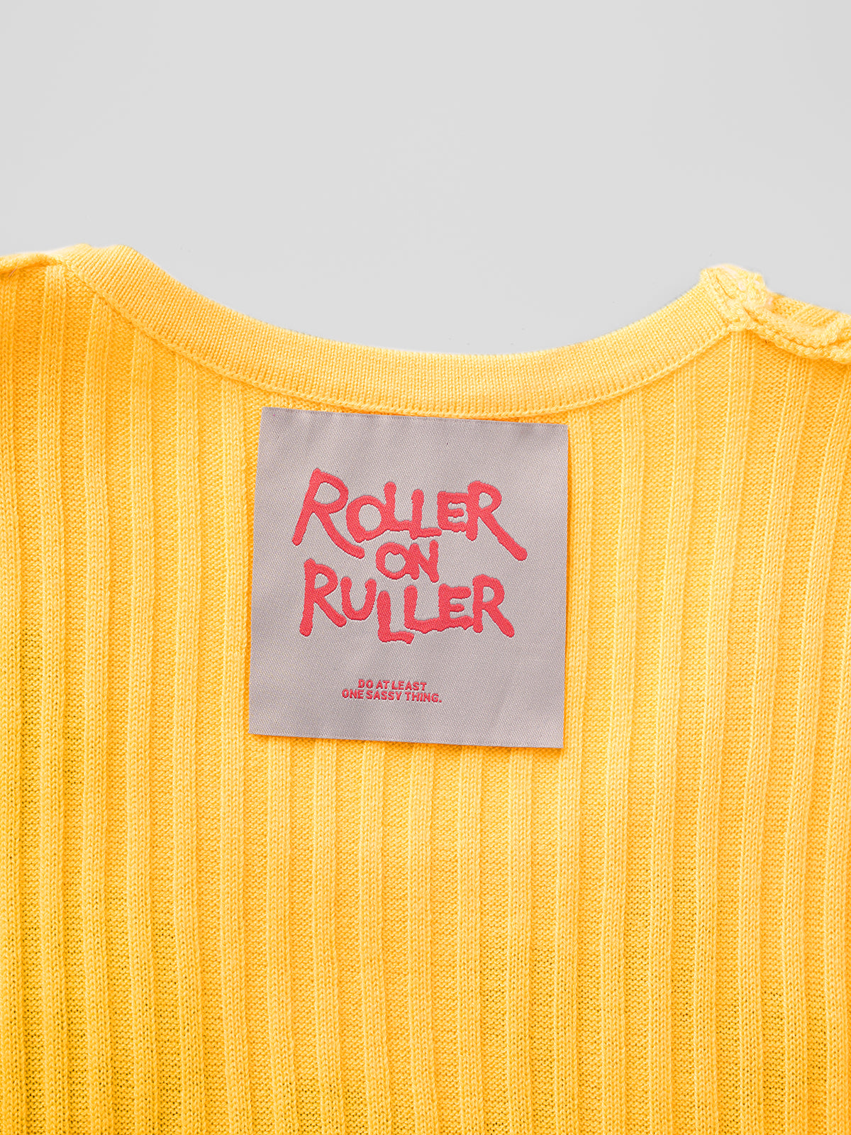 Flower Patch Knit Tank – Yellow Navy