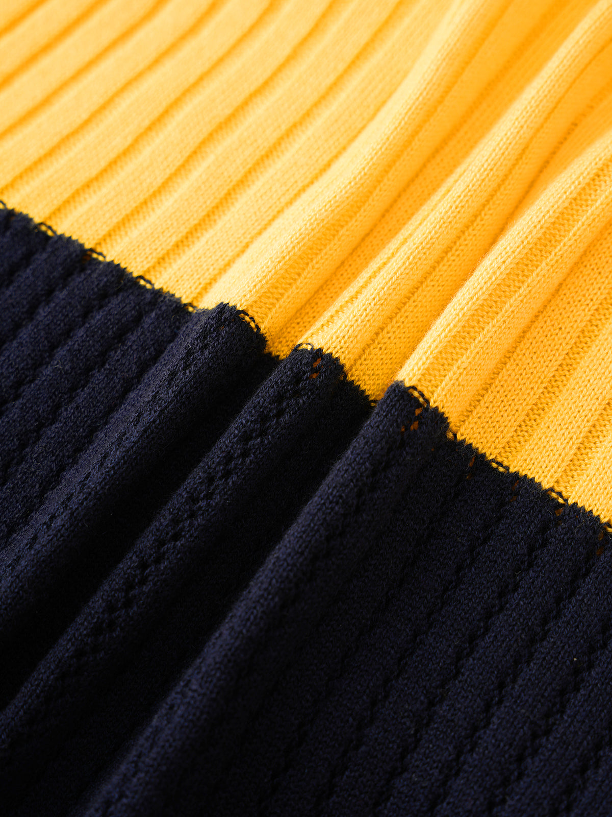 Flower Patch Knit Tank – Yellow Navy