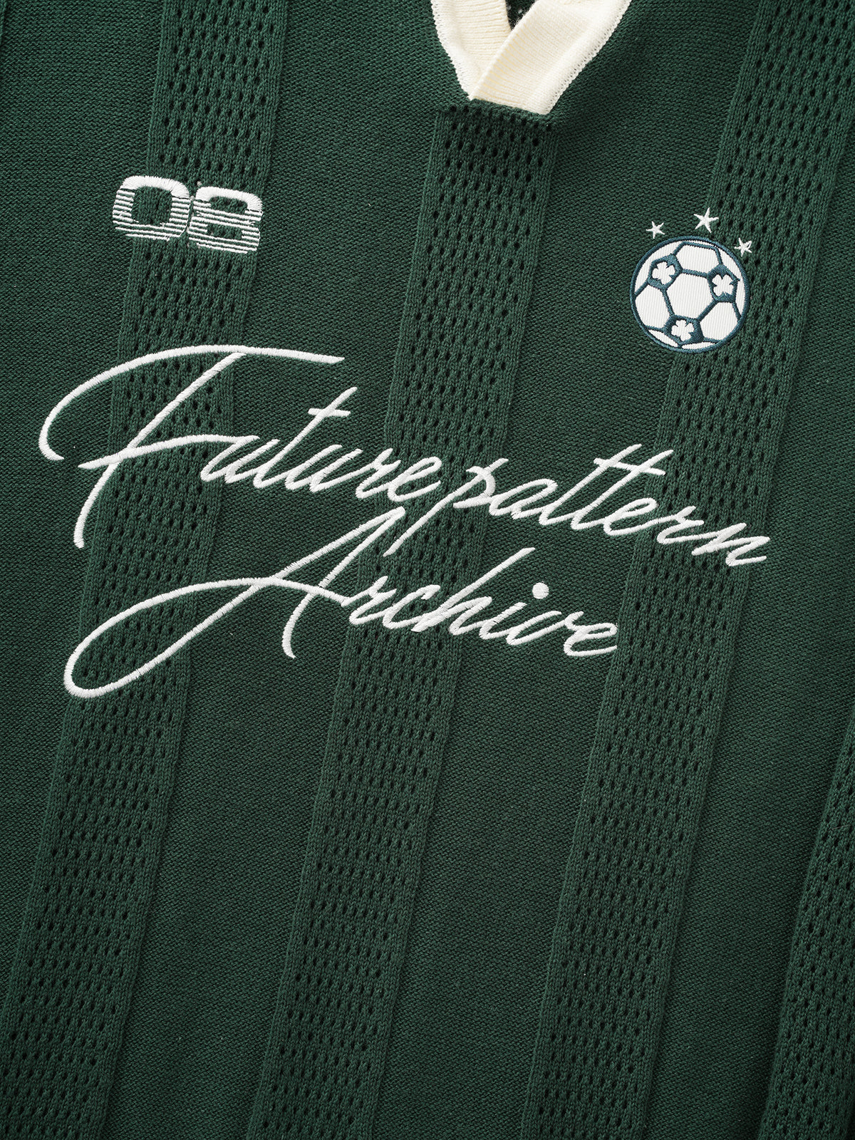 Varsity Jersey Polo Sweater - Green