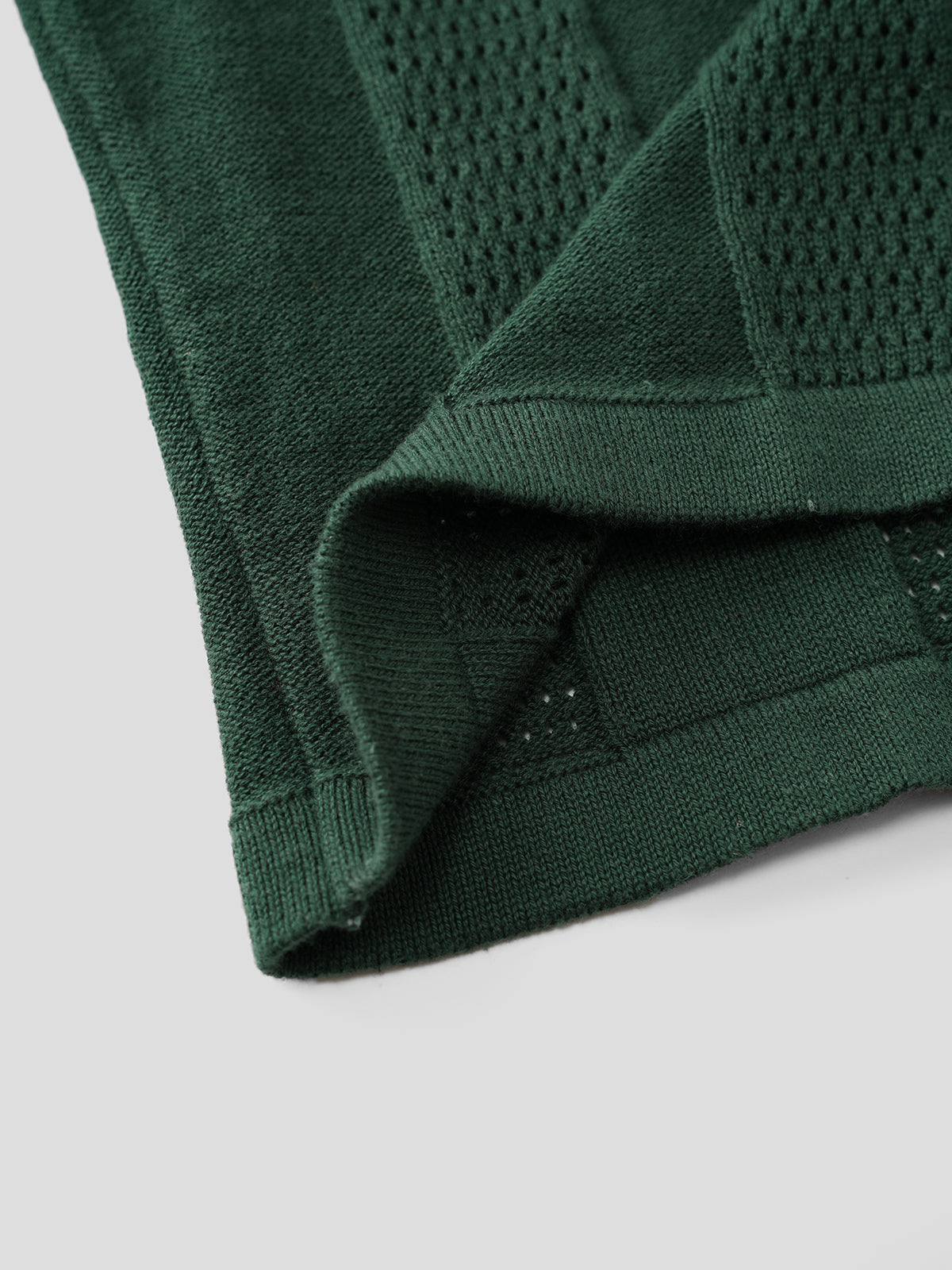 Varsity Jersey Polo Sweater - Green