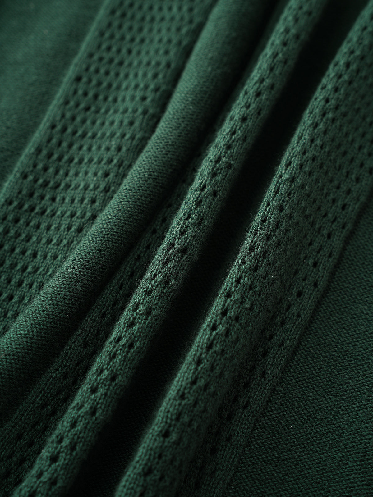 Varsity Jersey Polo Sweater - Green