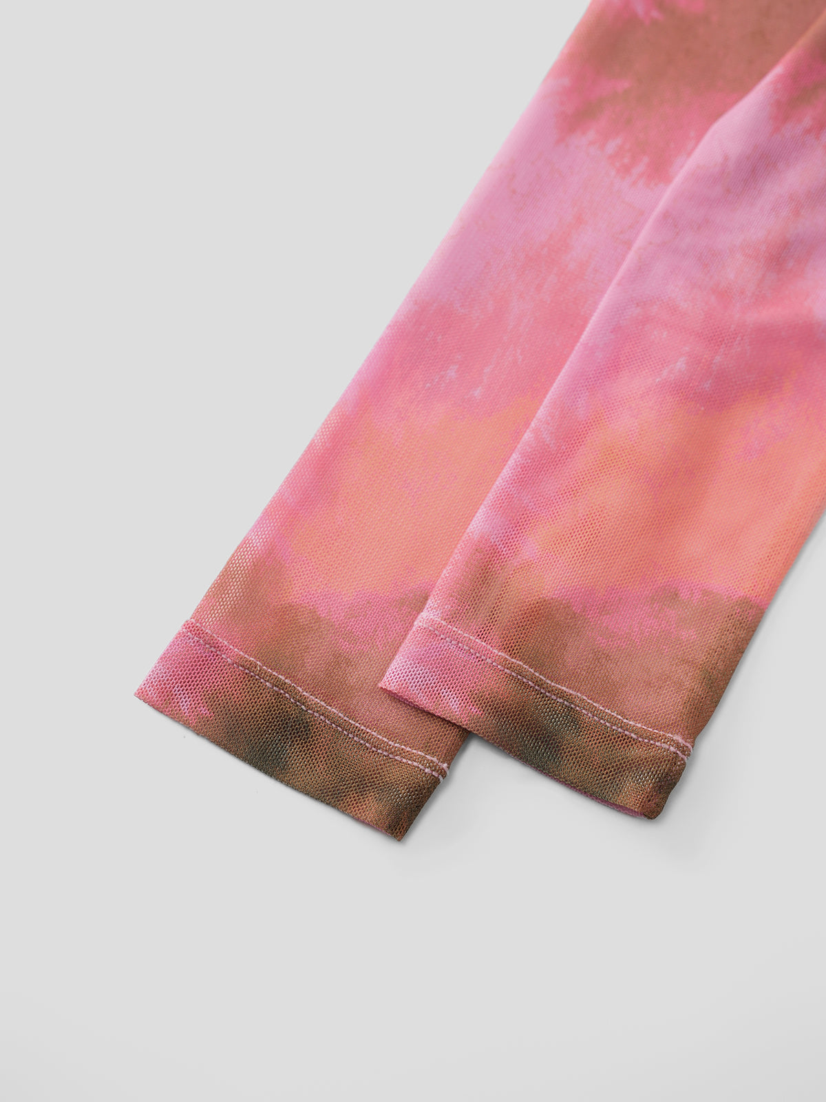 Tie-Dye Sheer Shell Top - Pink Pulse