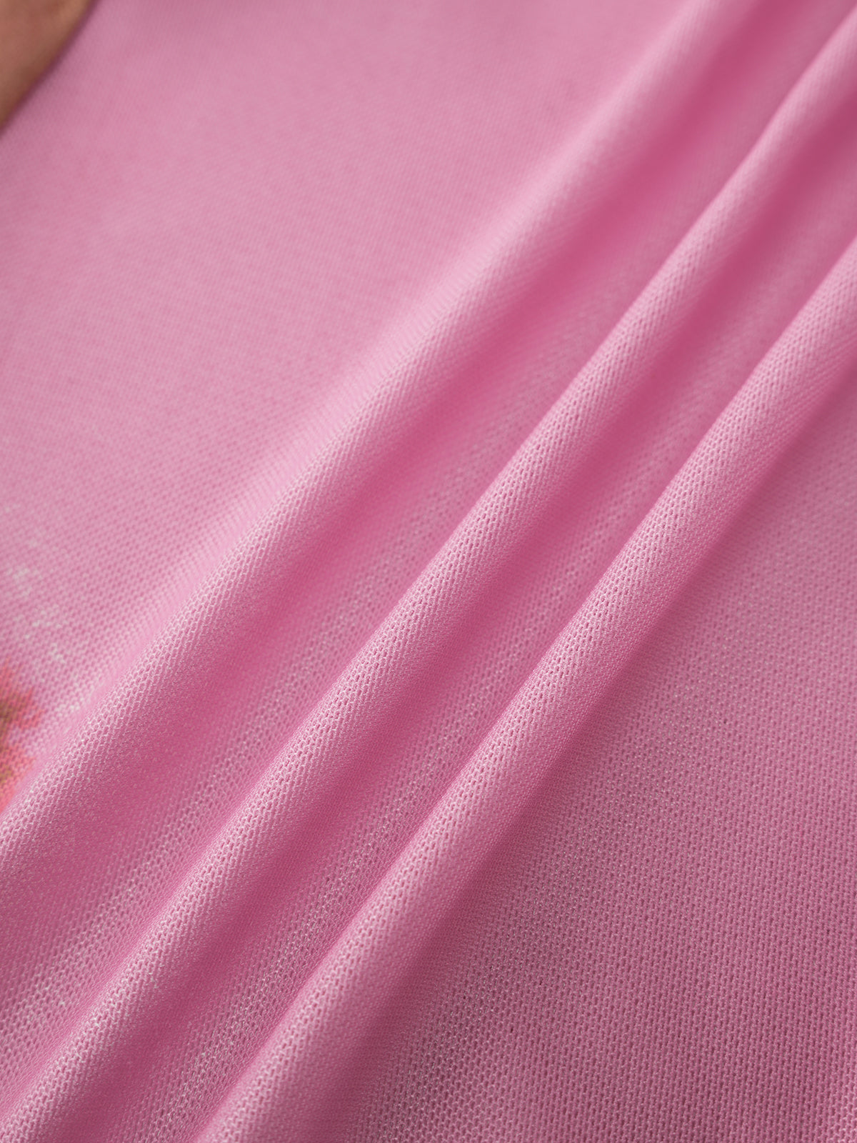 Tie-Dye Sheer Shell Top - Pink Pulse