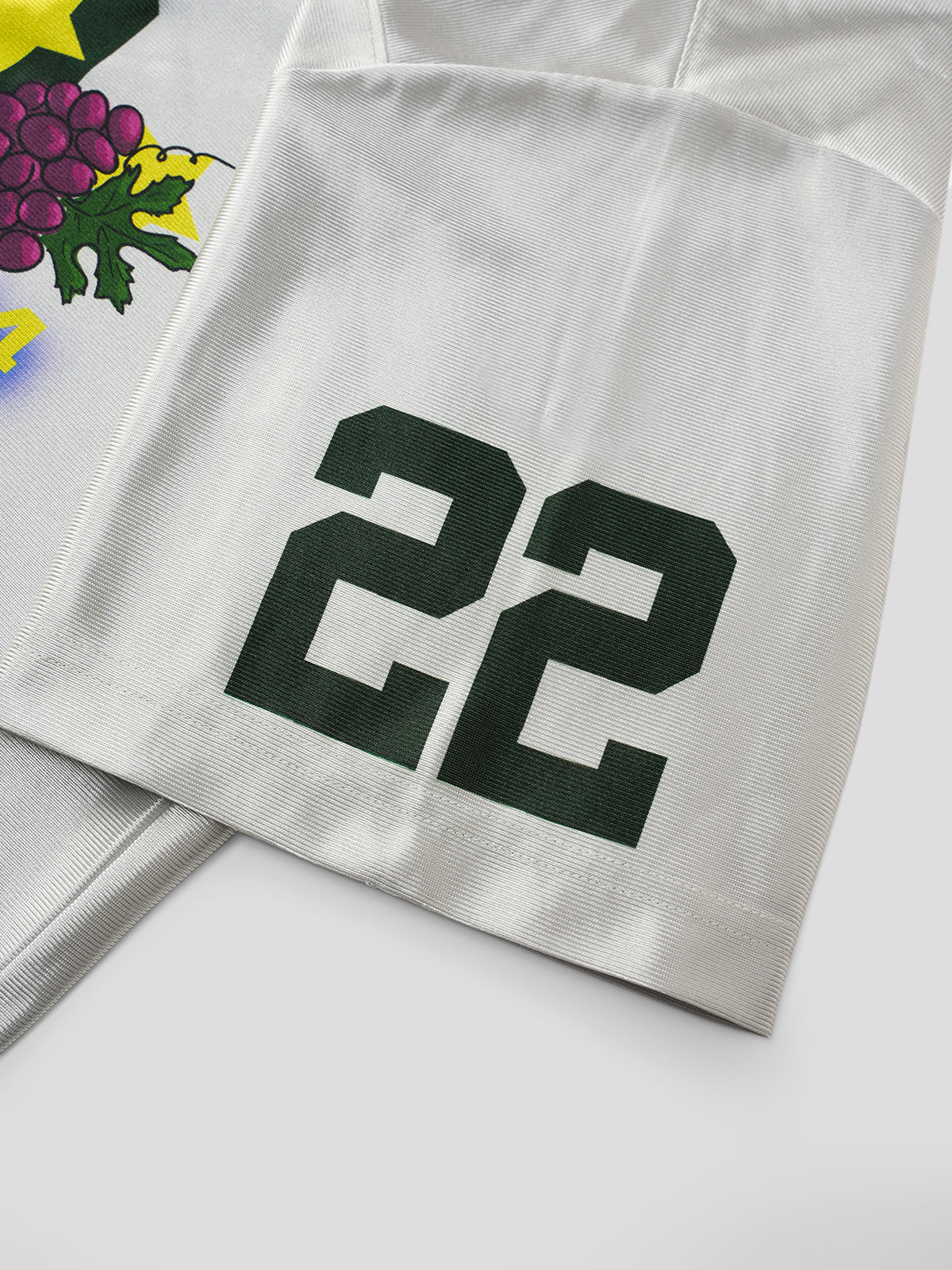 Fruit Jam Jersey Tee - Silver & Olive